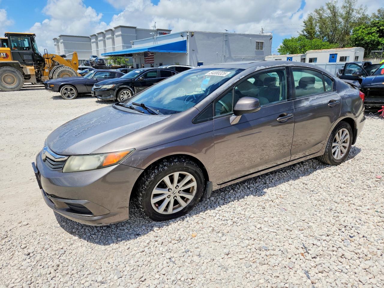 2012 Honda Civic Ex Gray vin: 2HGFB2F84CH576141