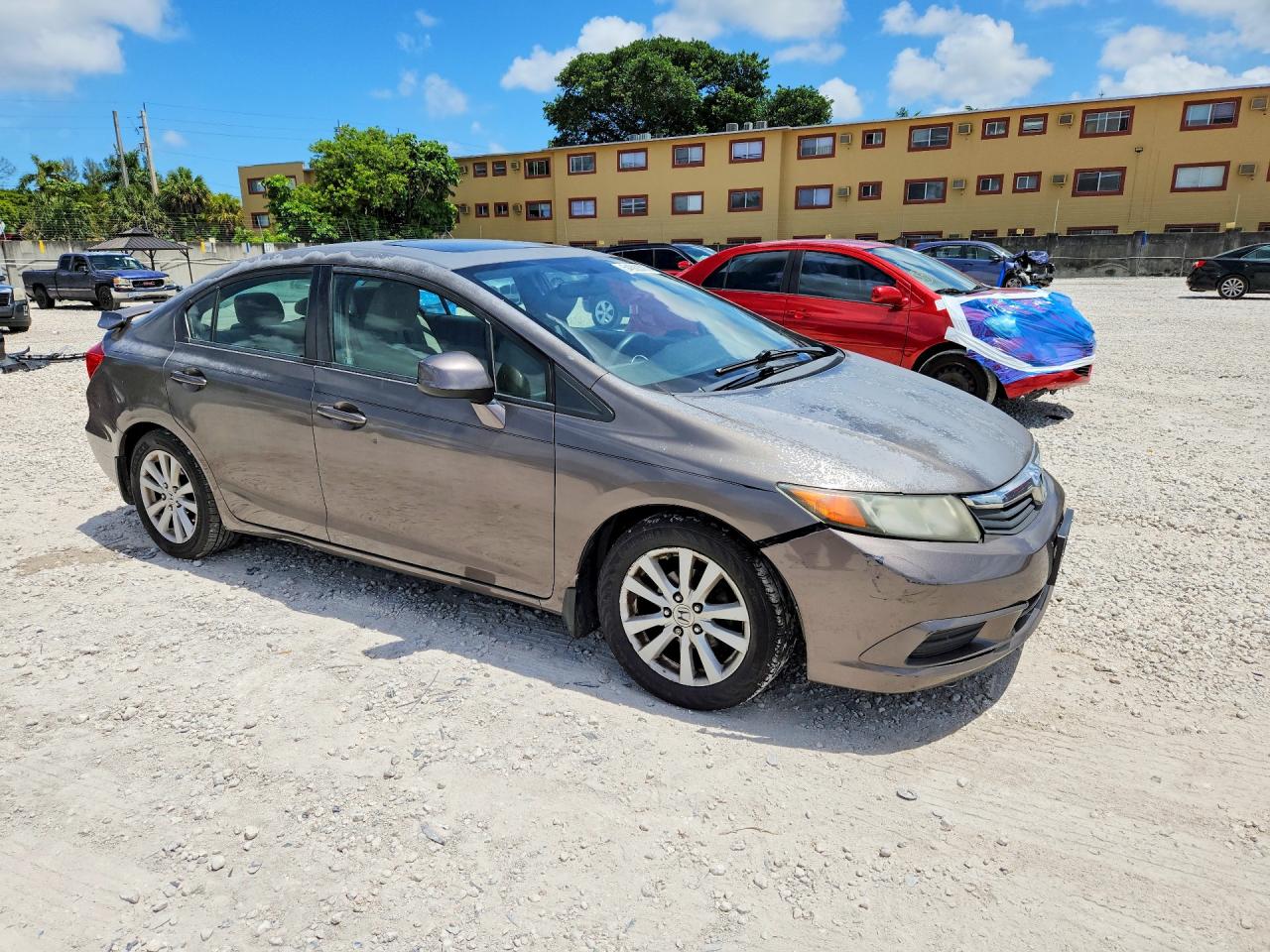 2012 Honda Civic Ex Gray vin: 2HGFB2F84CH576141