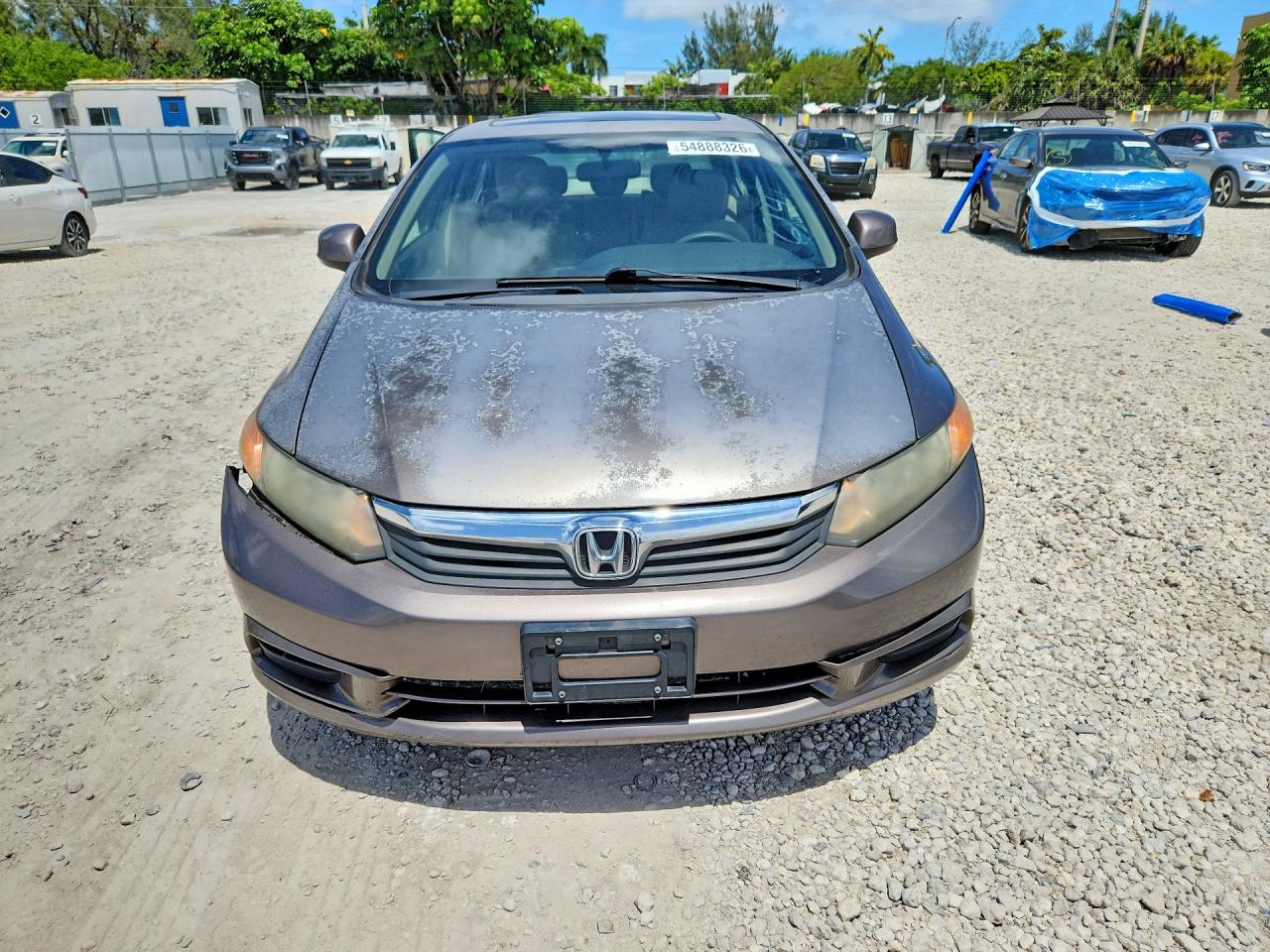 2012 Honda Civic Ex Gray vin: 2HGFB2F84CH576141
