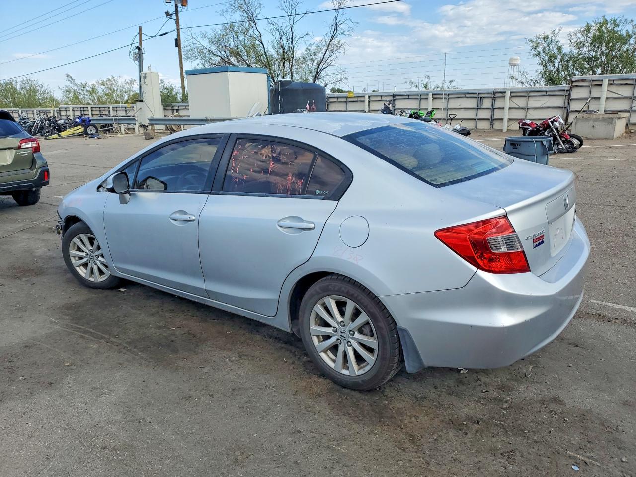 2012 Honda Civic Ex Silver vin: 2HGFB2F84CH593330