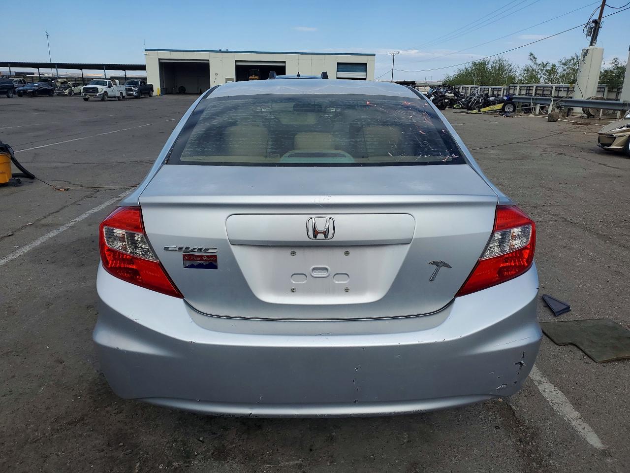 2012 Honda Civic Ex Silver vin: 2HGFB2F84CH593330