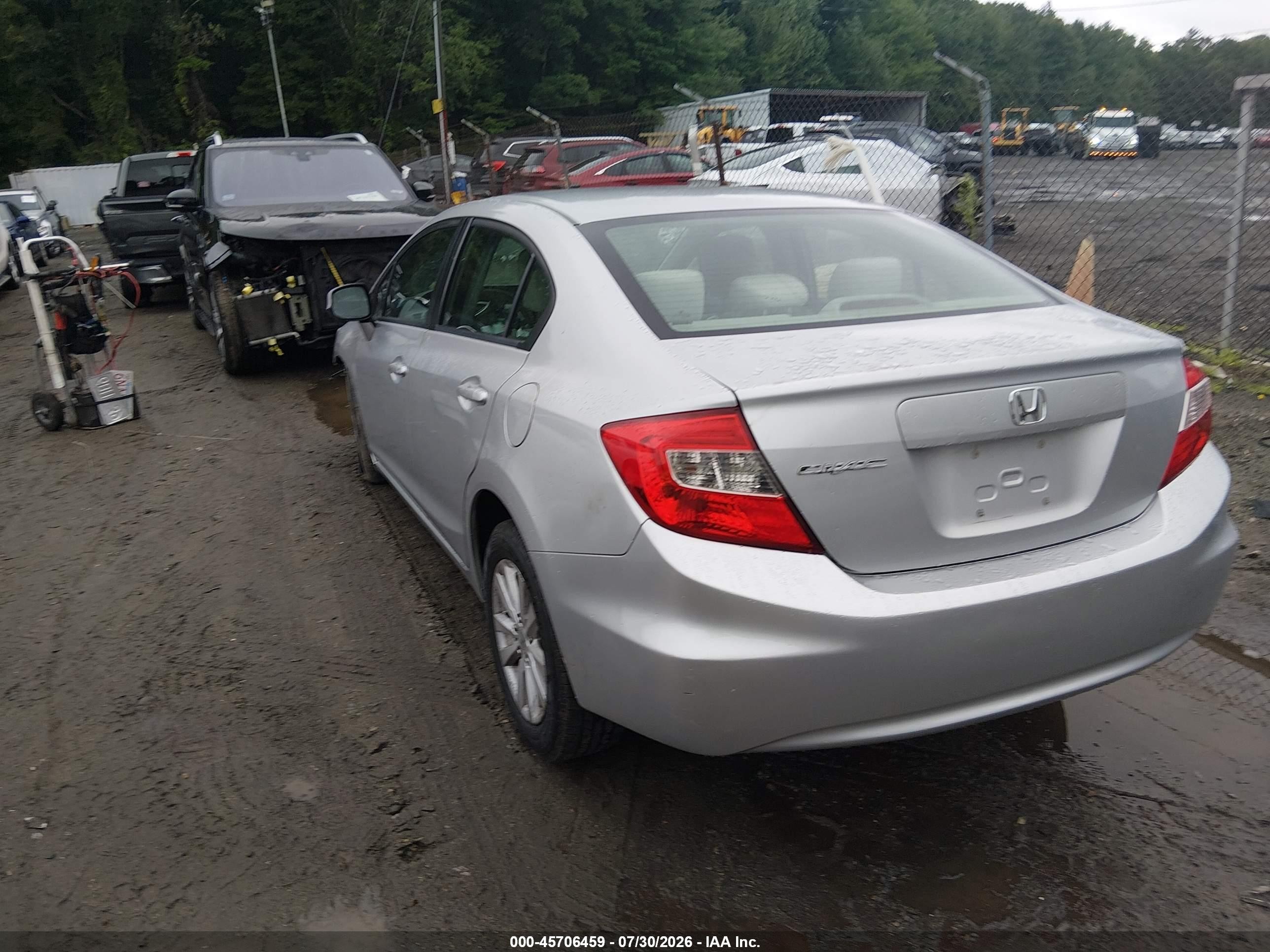 2012 Honda Civic Ex Silver vin: 2HGFB2F84CH601426