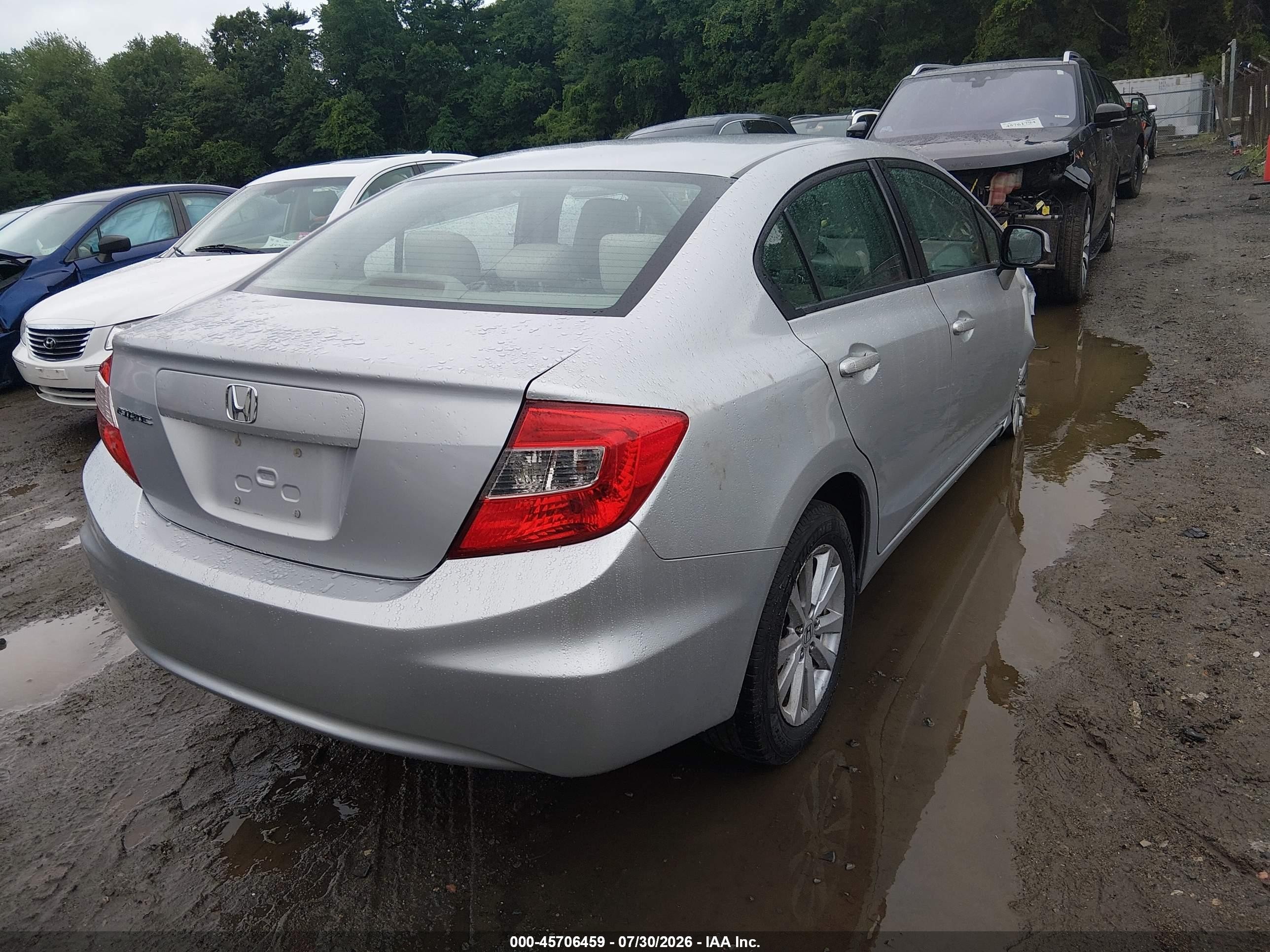 2012 Honda Civic Ex Silver vin: 2HGFB2F84CH601426