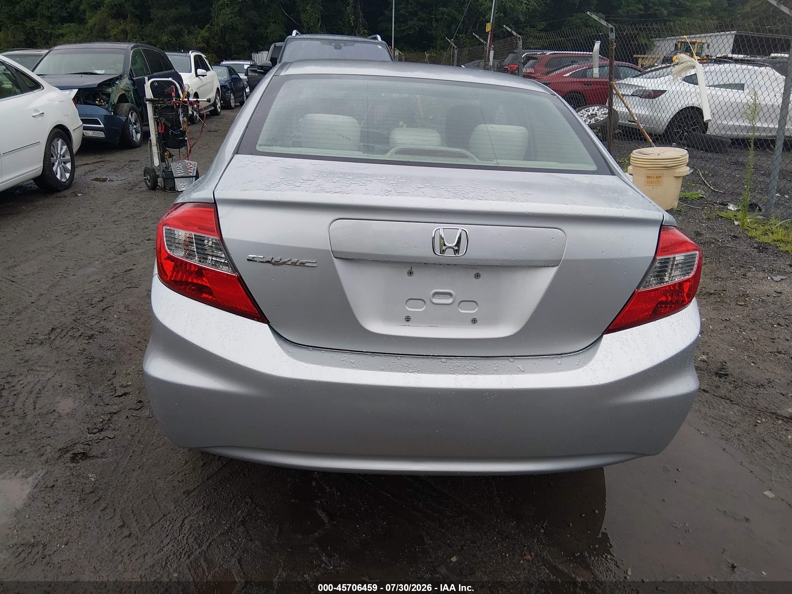 2012 Honda Civic Ex Silver vin: 2HGFB2F84CH601426