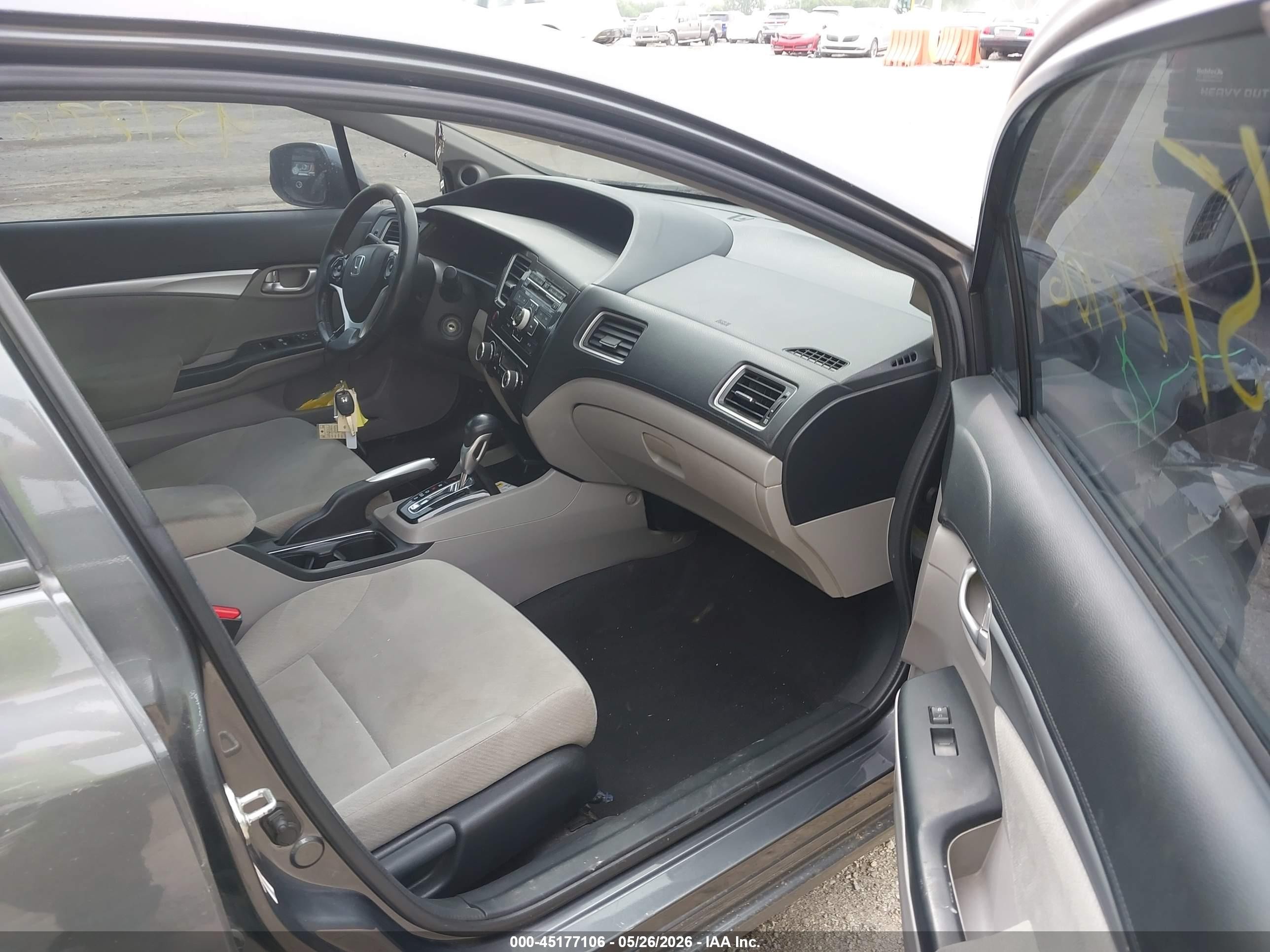 2013 Honda Civic Ex Gray vin: 2HGFB2F84DH509007