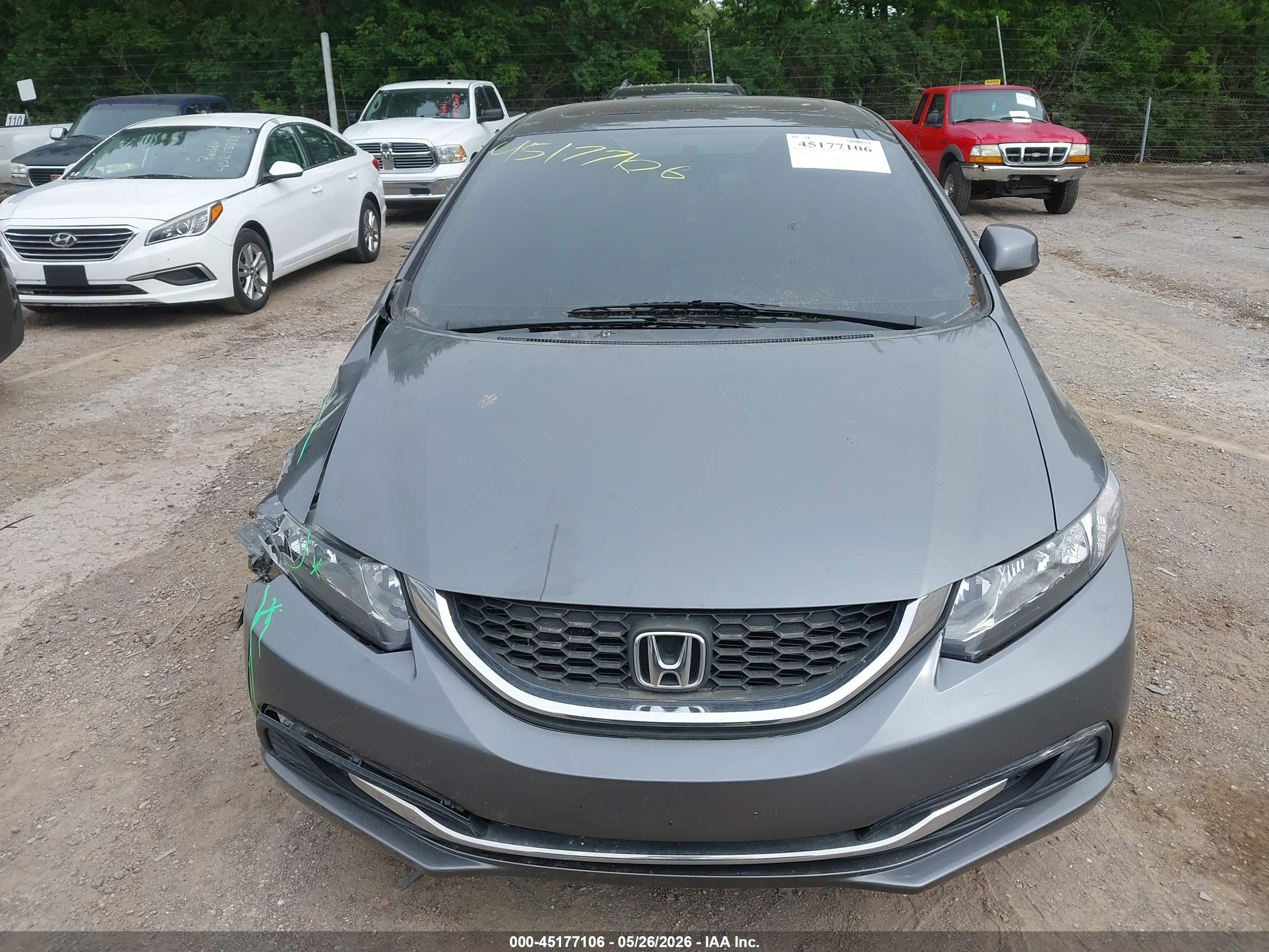 2013 Honda Civic Ex Gray vin: 2HGFB2F84DH509007