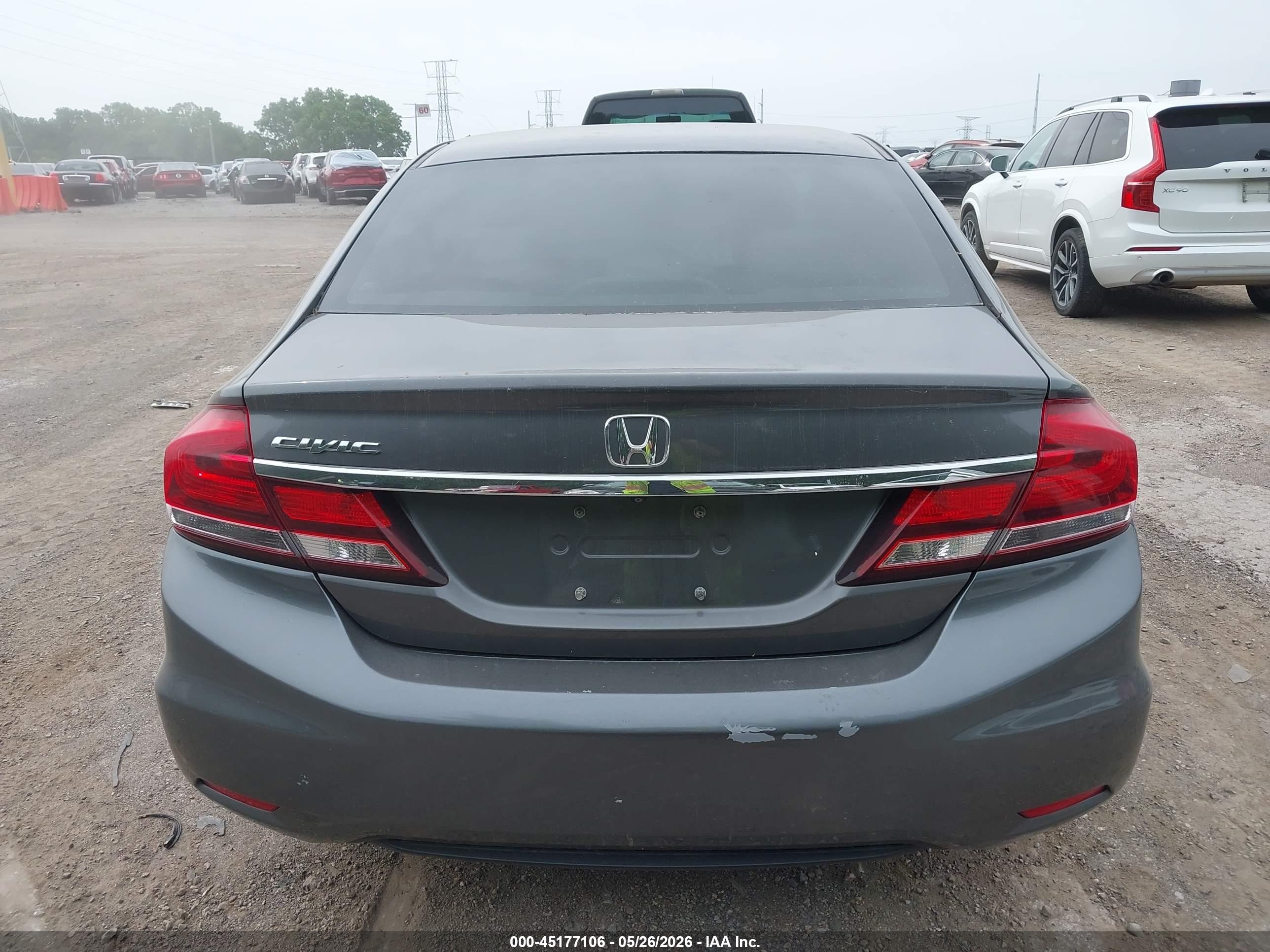 2013 Honda Civic Ex Gray vin: 2HGFB2F84DH509007