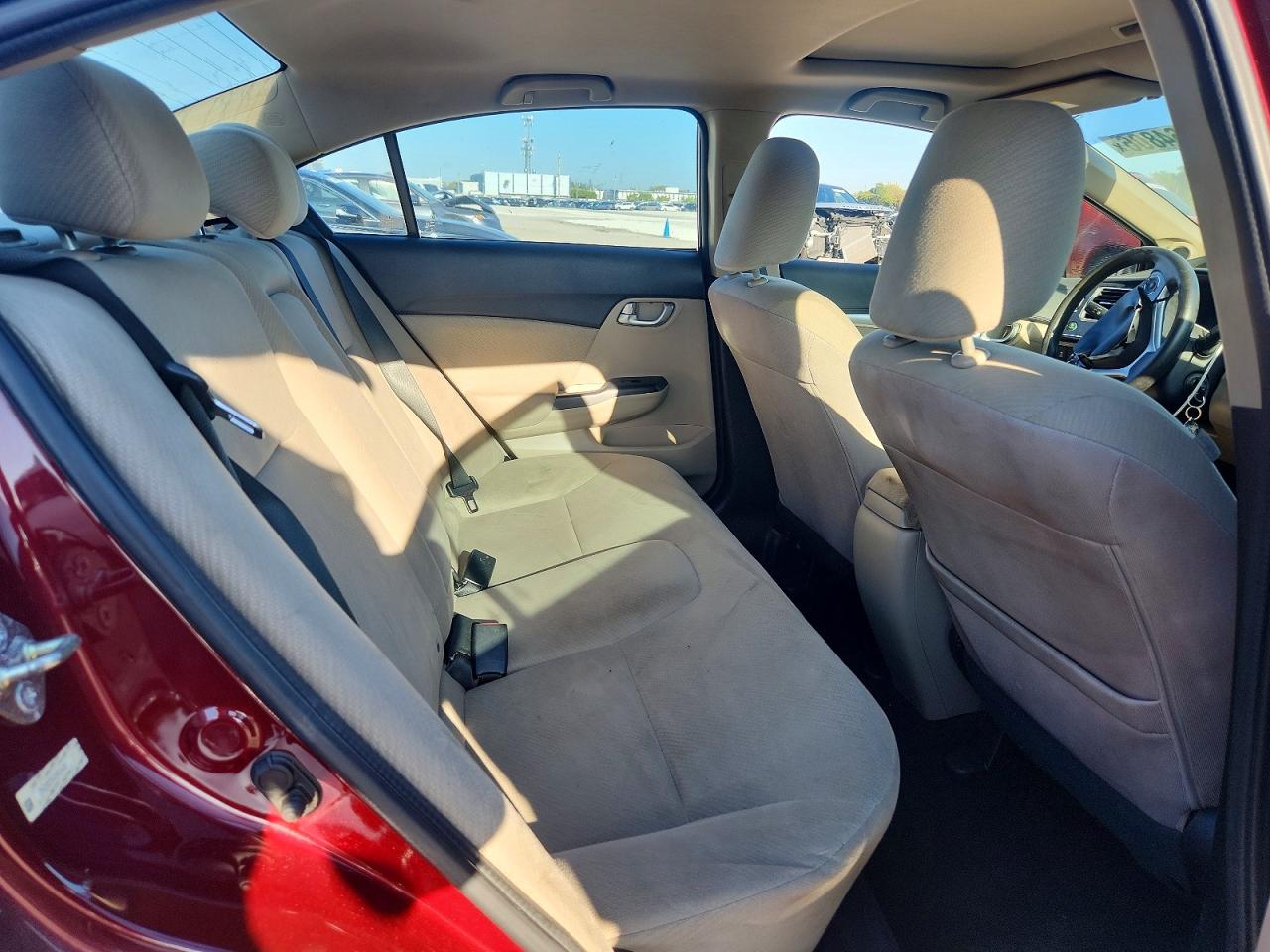 2013 Honda Civic Ex Burgundy vin: 2HGFB2F84DH509458
