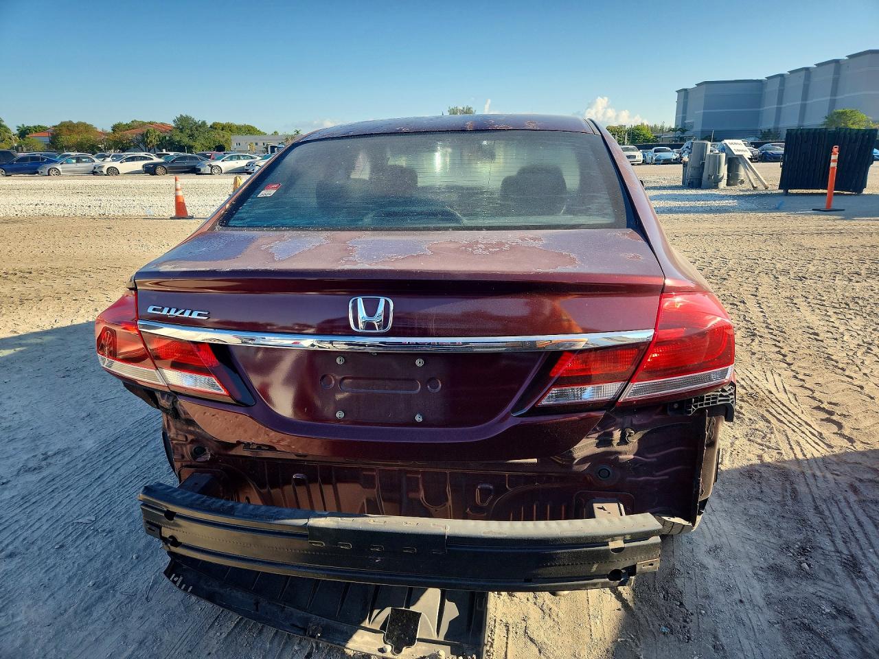 2013 Honda Civic Ex Burgundy vin: 2HGFB2F84DH509458