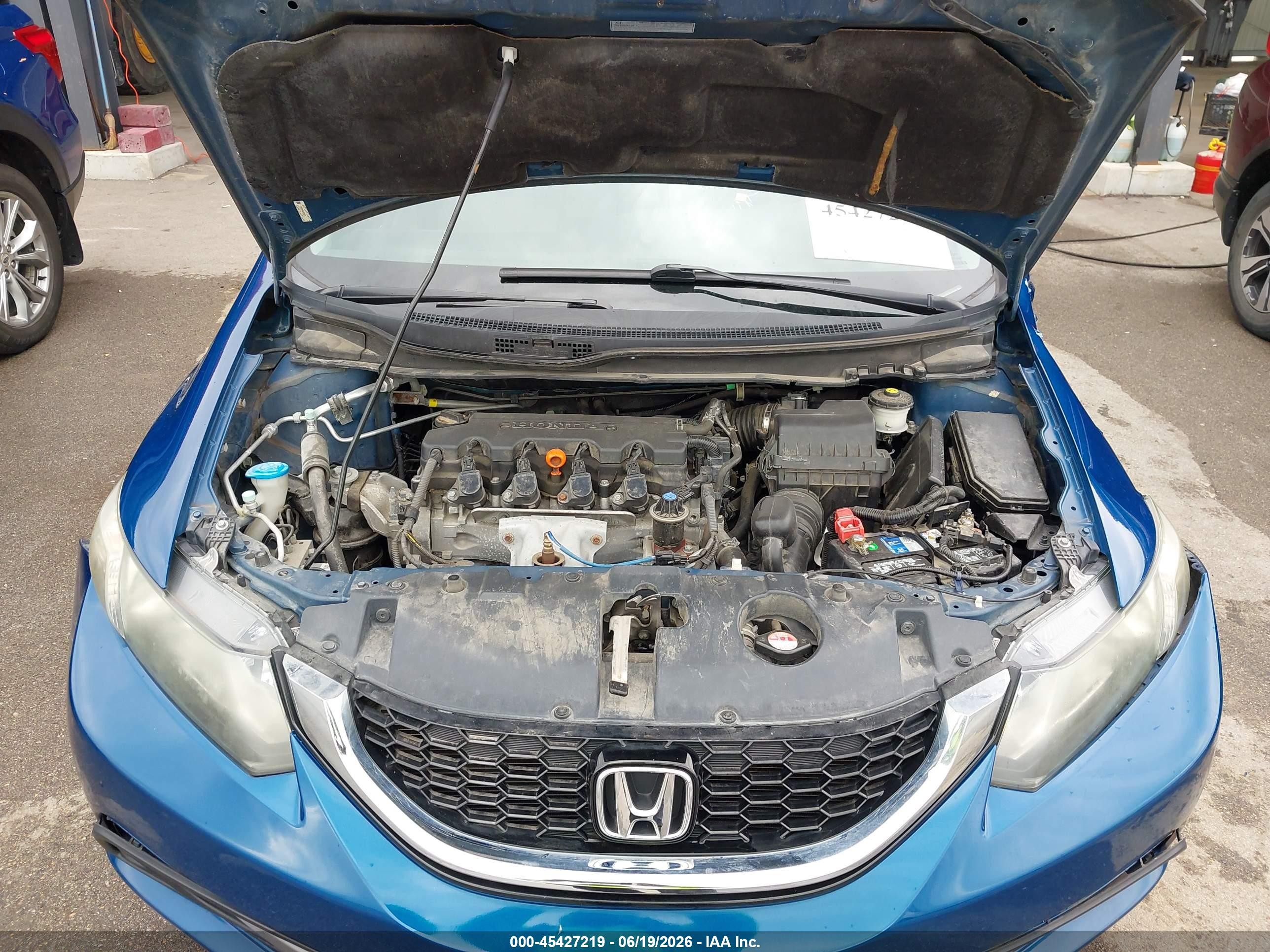 2013 Honda Civic Ex Blue vin: 2HGFB2F84DH516393