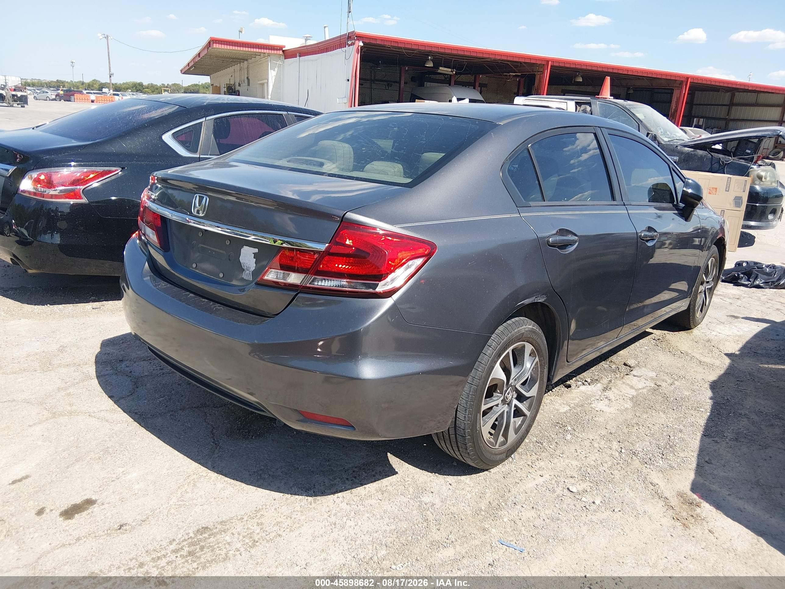 2013 Honda Civic Ex Gray vin: 2HGFB2F84DH523246