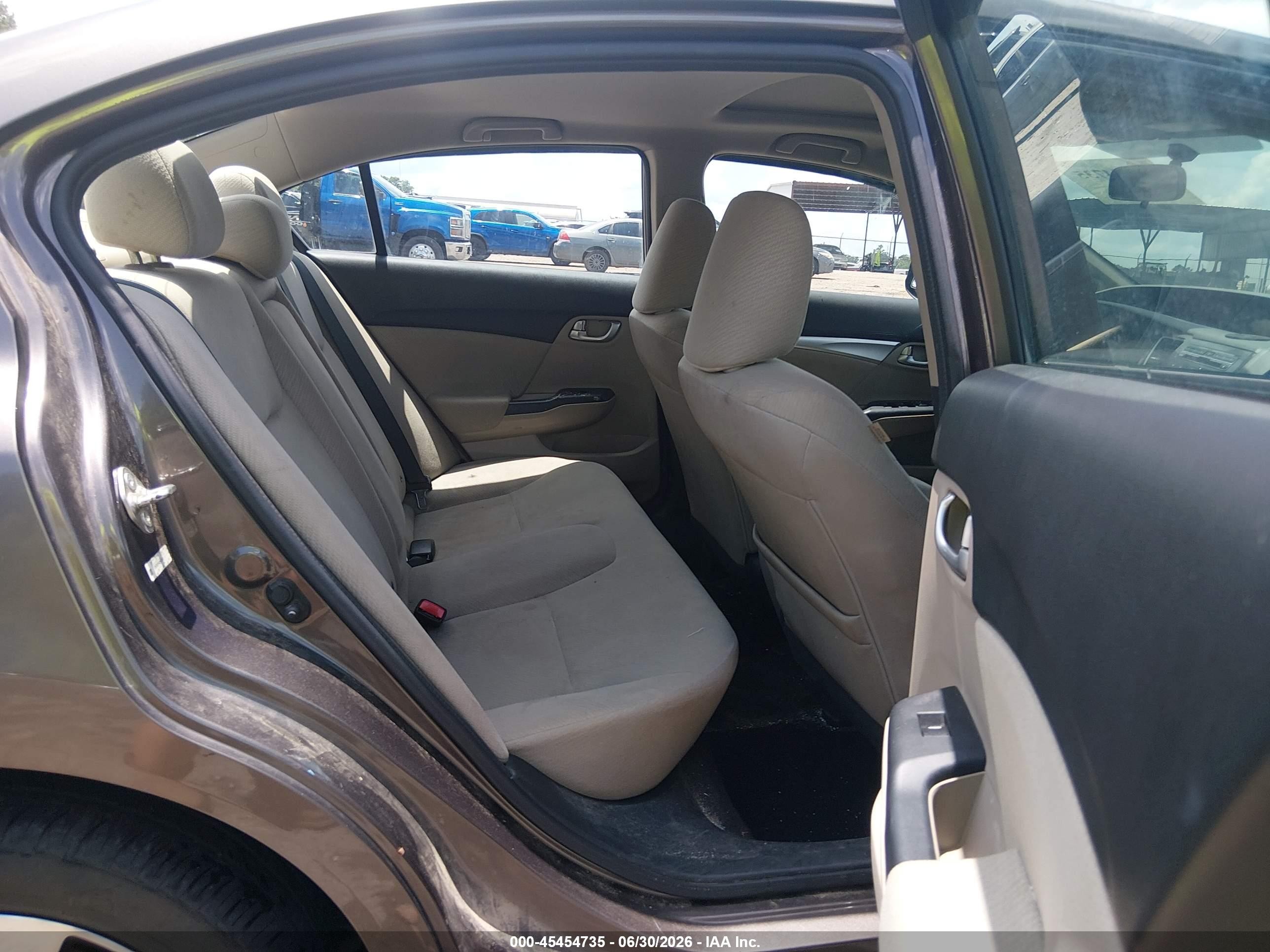 2013 Honda Civic Ex Brown vin: 2HGFB2F84DH535560