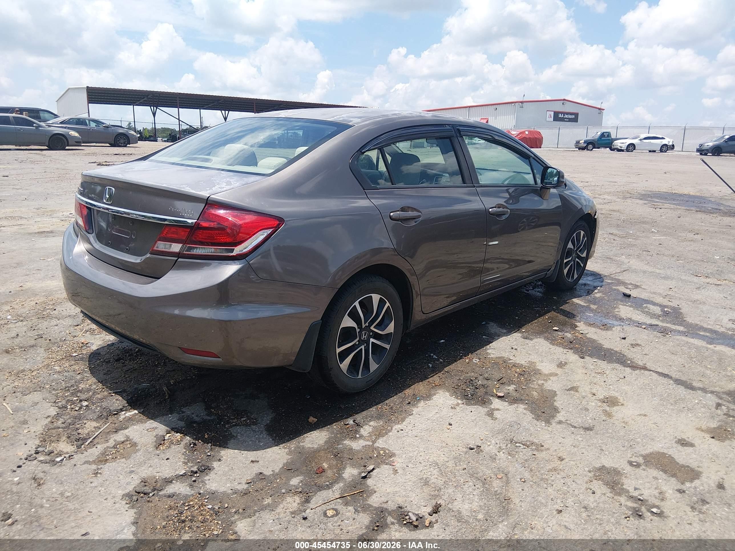 2013 Honda Civic Ex Brown vin: 2HGFB2F84DH535560