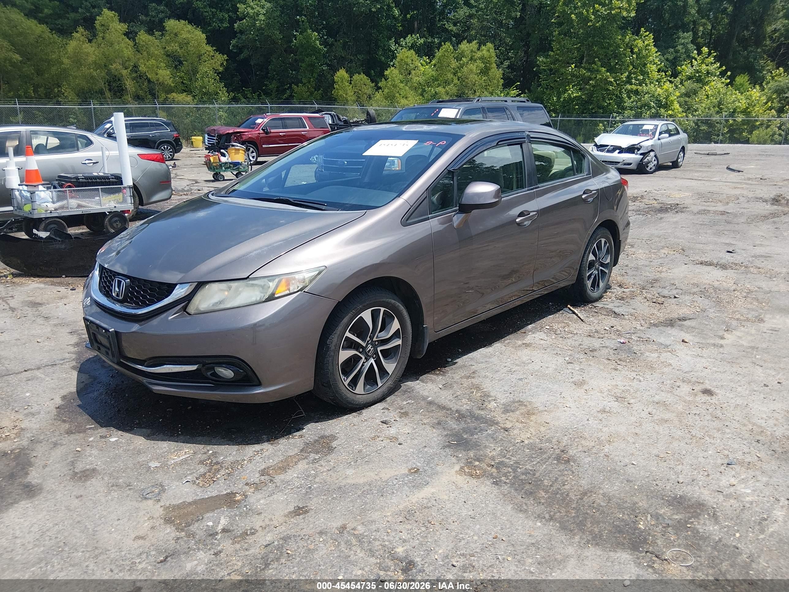 2013 Honda Civic Ex Brown vin: 2HGFB2F84DH535560