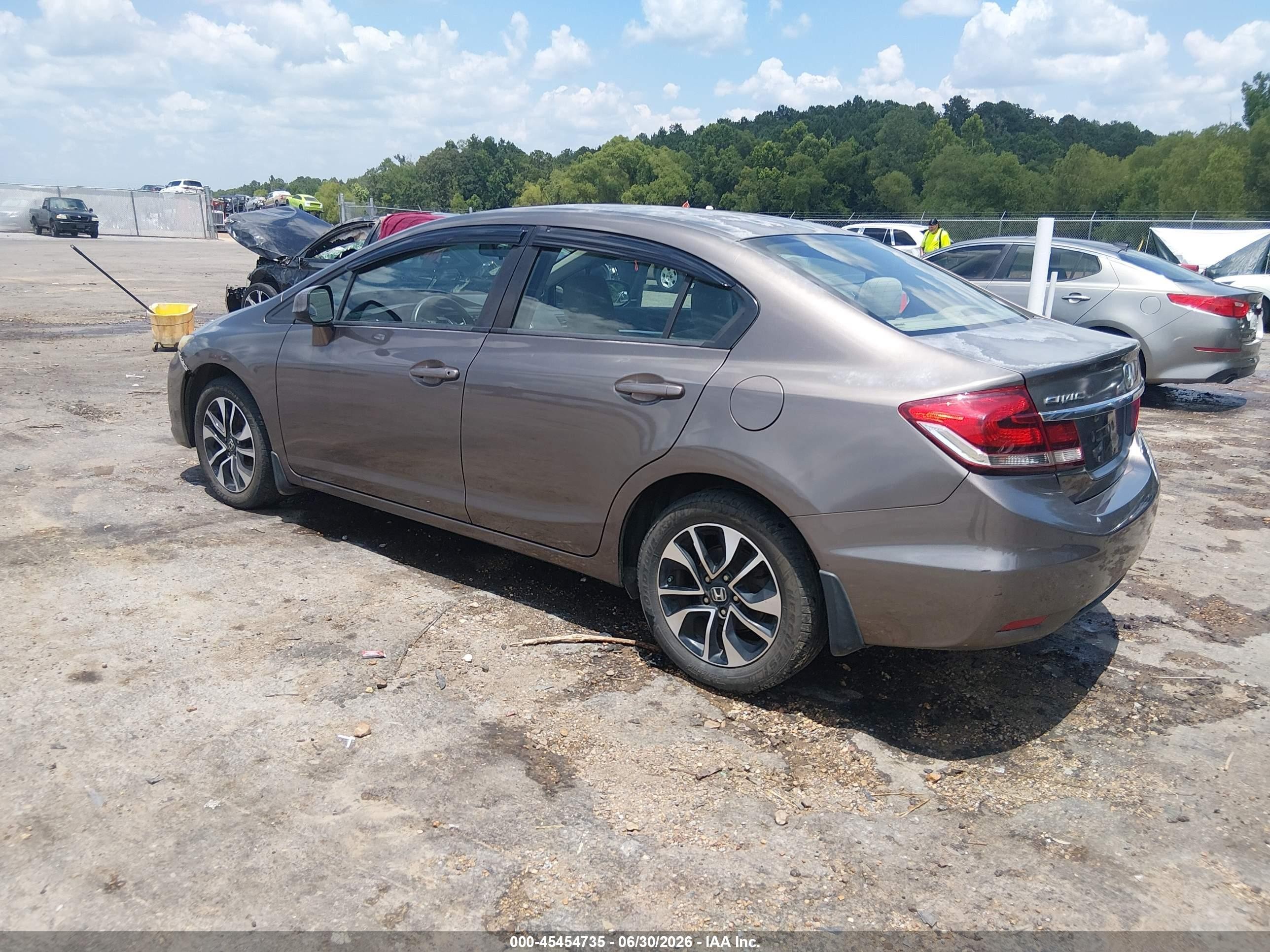 2013 Honda Civic Ex Brown vin: 2HGFB2F84DH535560
