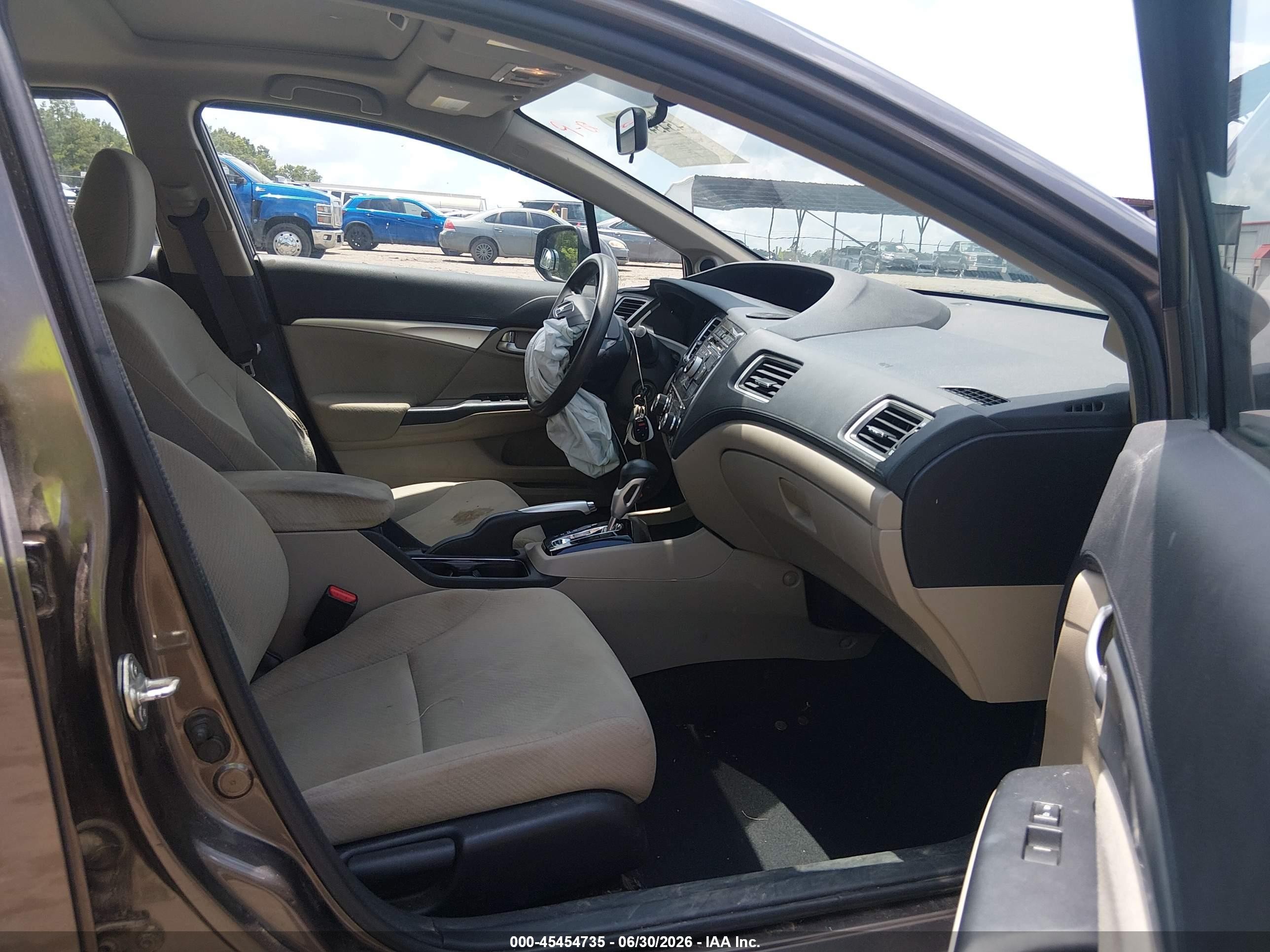 2013 Honda Civic Ex Brown vin: 2HGFB2F84DH535560