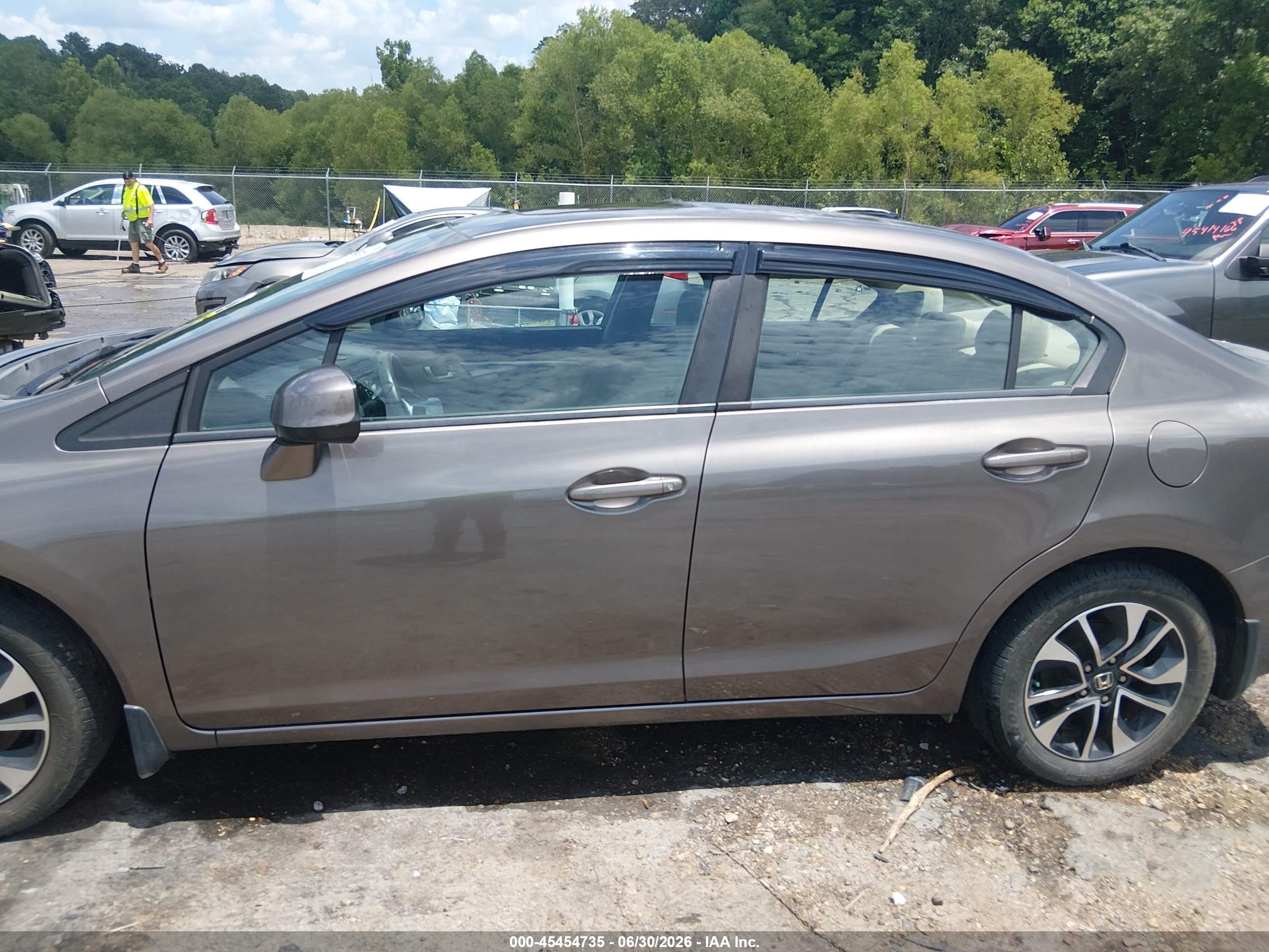 2013 Honda Civic Ex Brown vin: 2HGFB2F84DH535560