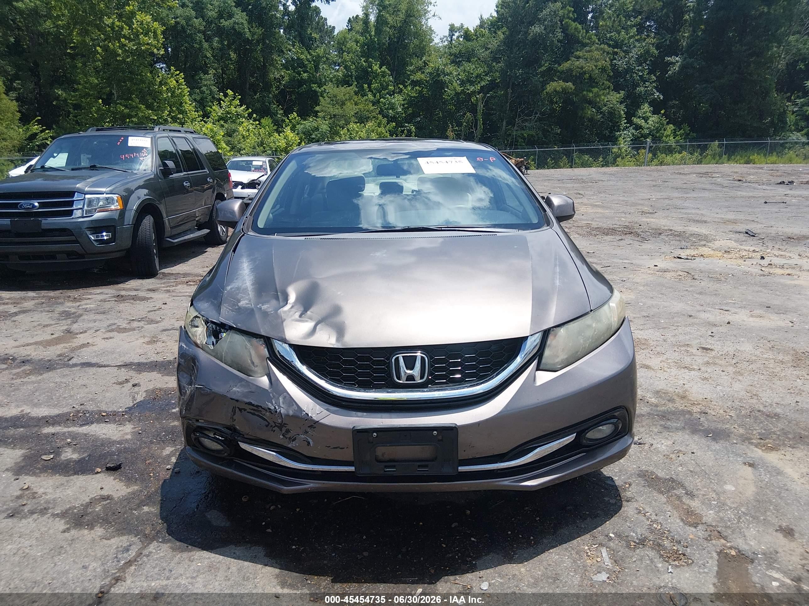 2013 Honda Civic Ex Brown vin: 2HGFB2F84DH535560