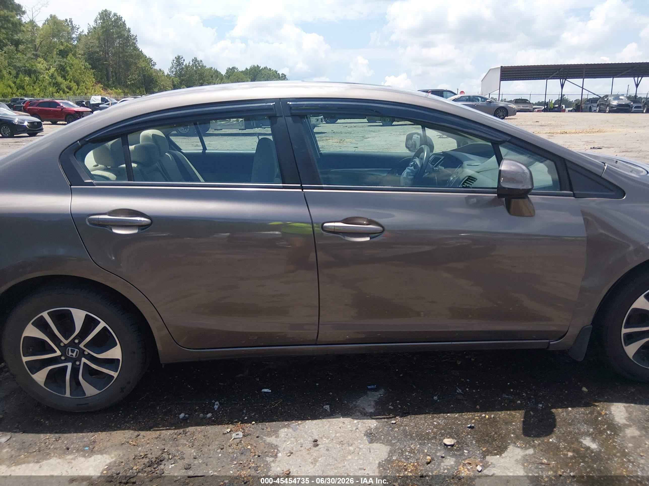 2013 Honda Civic Ex Brown vin: 2HGFB2F84DH535560