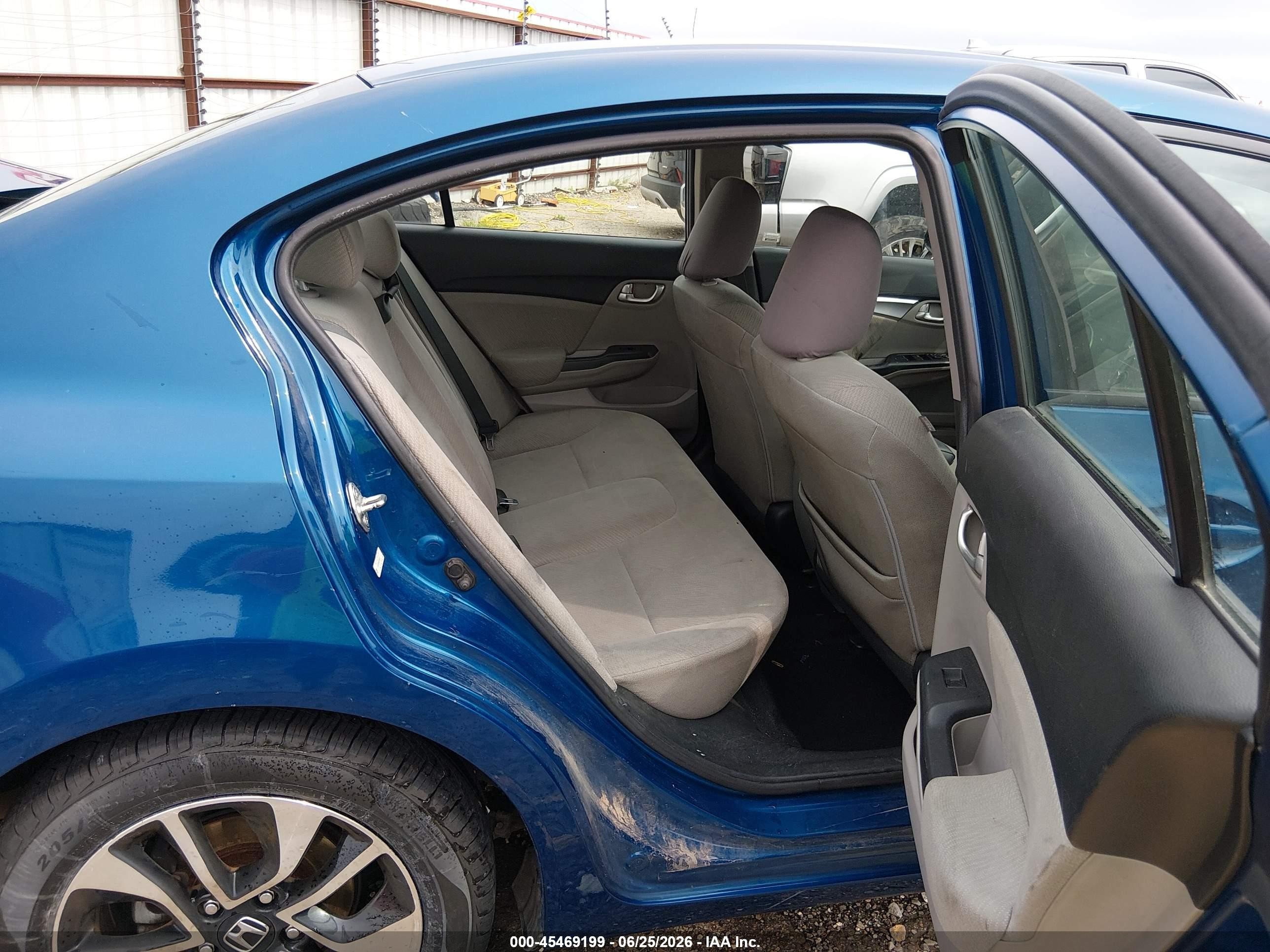 2013 Honda Civic Ex Blue vin: 2HGFB2F84DH538037