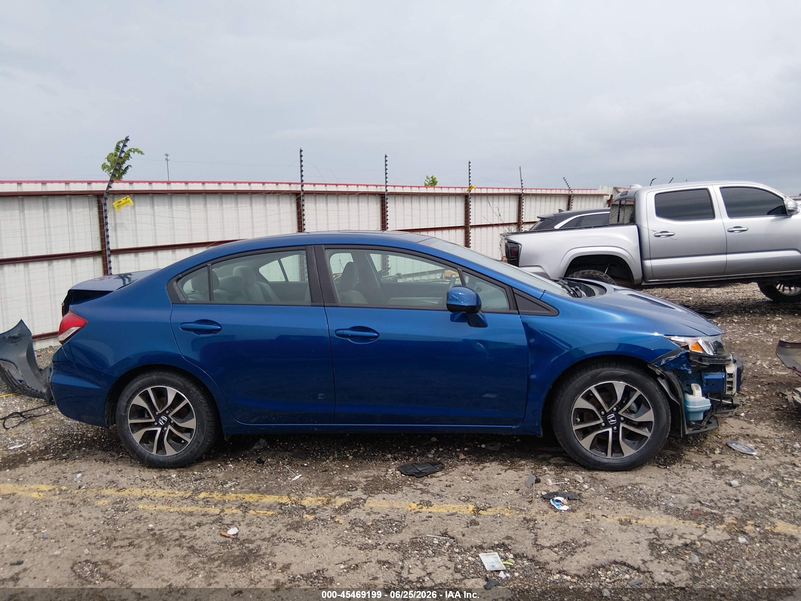 2013 Honda Civic Ex Blue vin: 2HGFB2F84DH538037