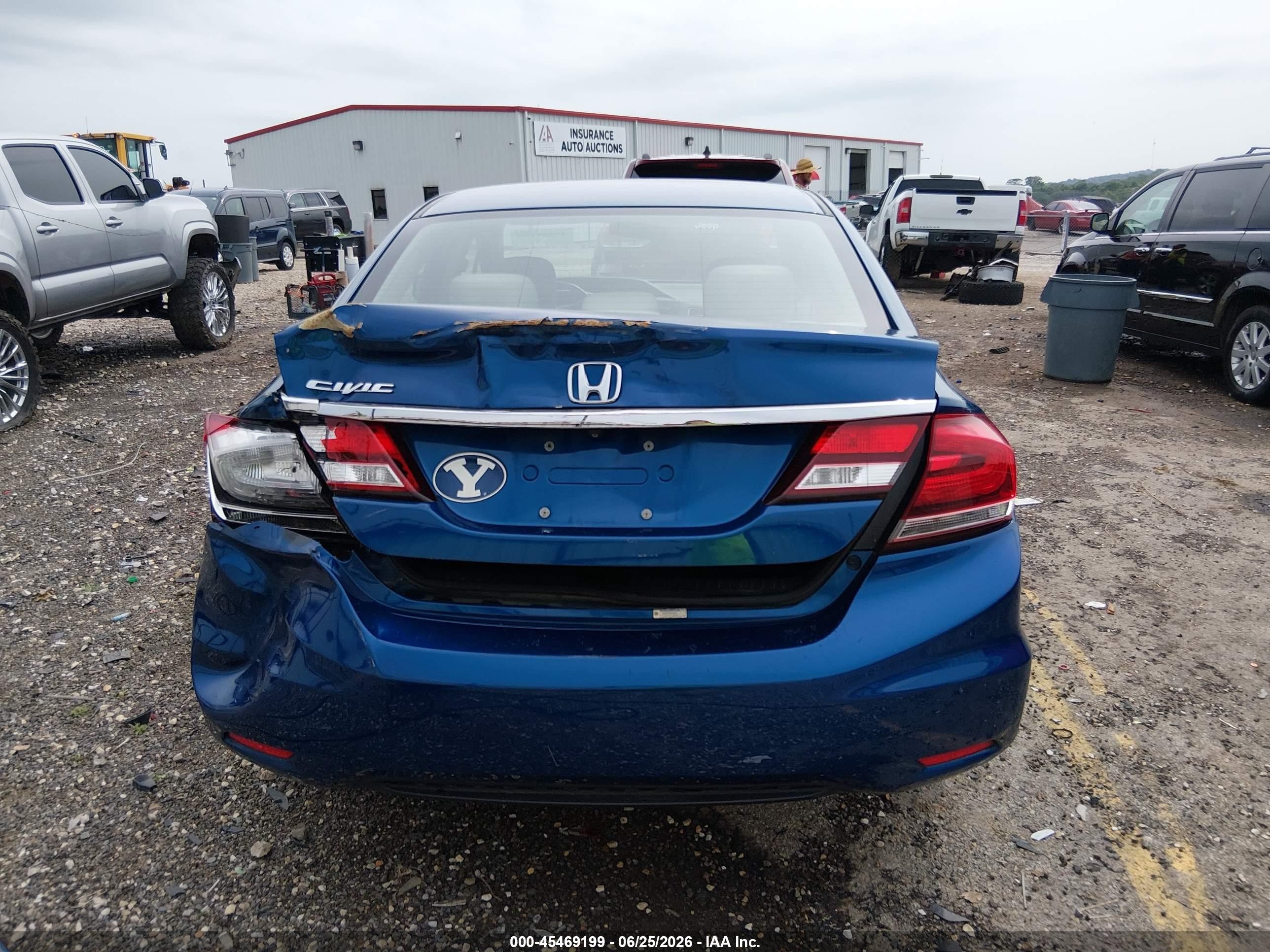 2013 Honda Civic Ex Blue vin: 2HGFB2F84DH538037