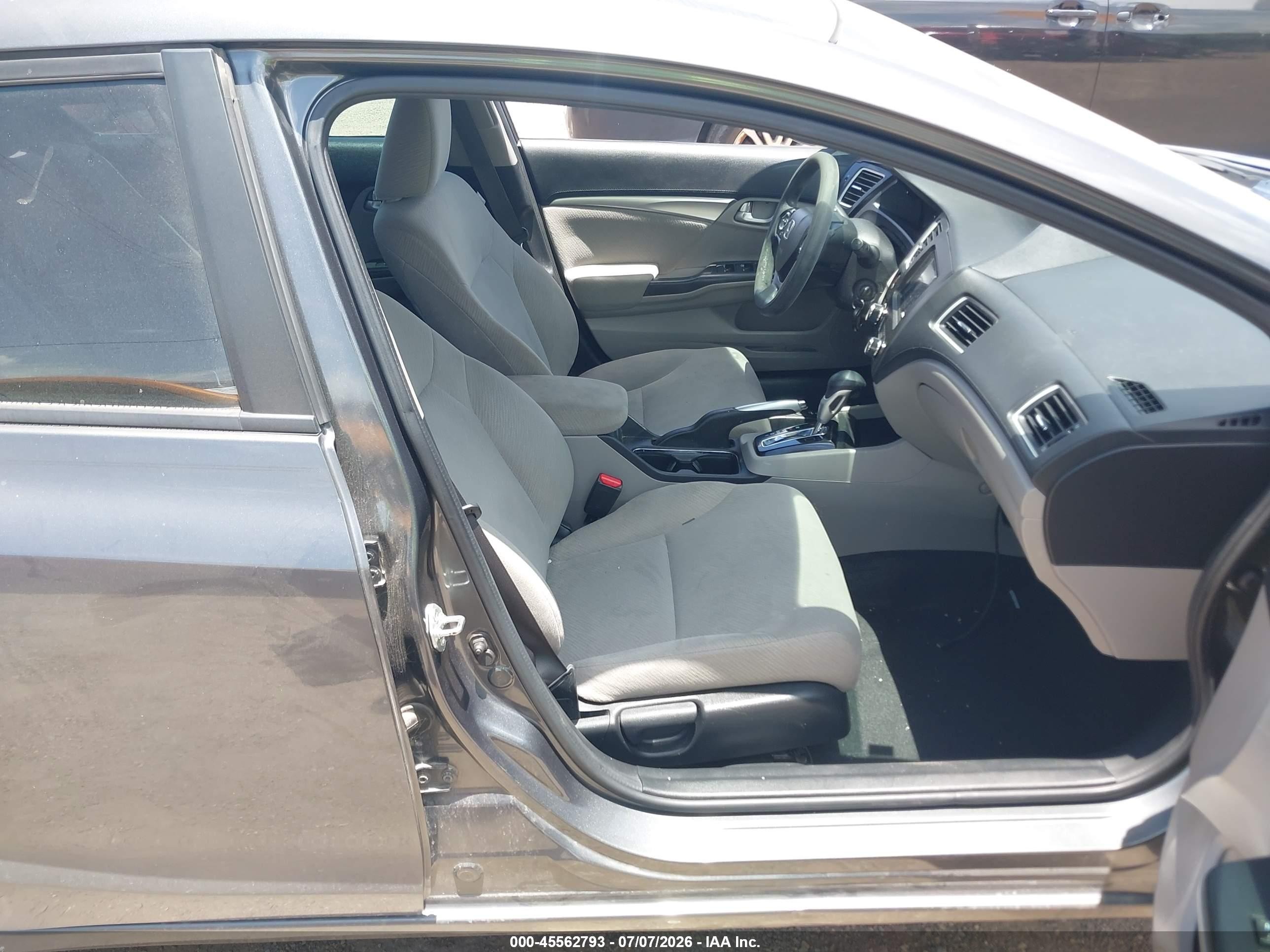 2013 Honda Civic Ex Gray vin: 2HGFB2F84DH539866