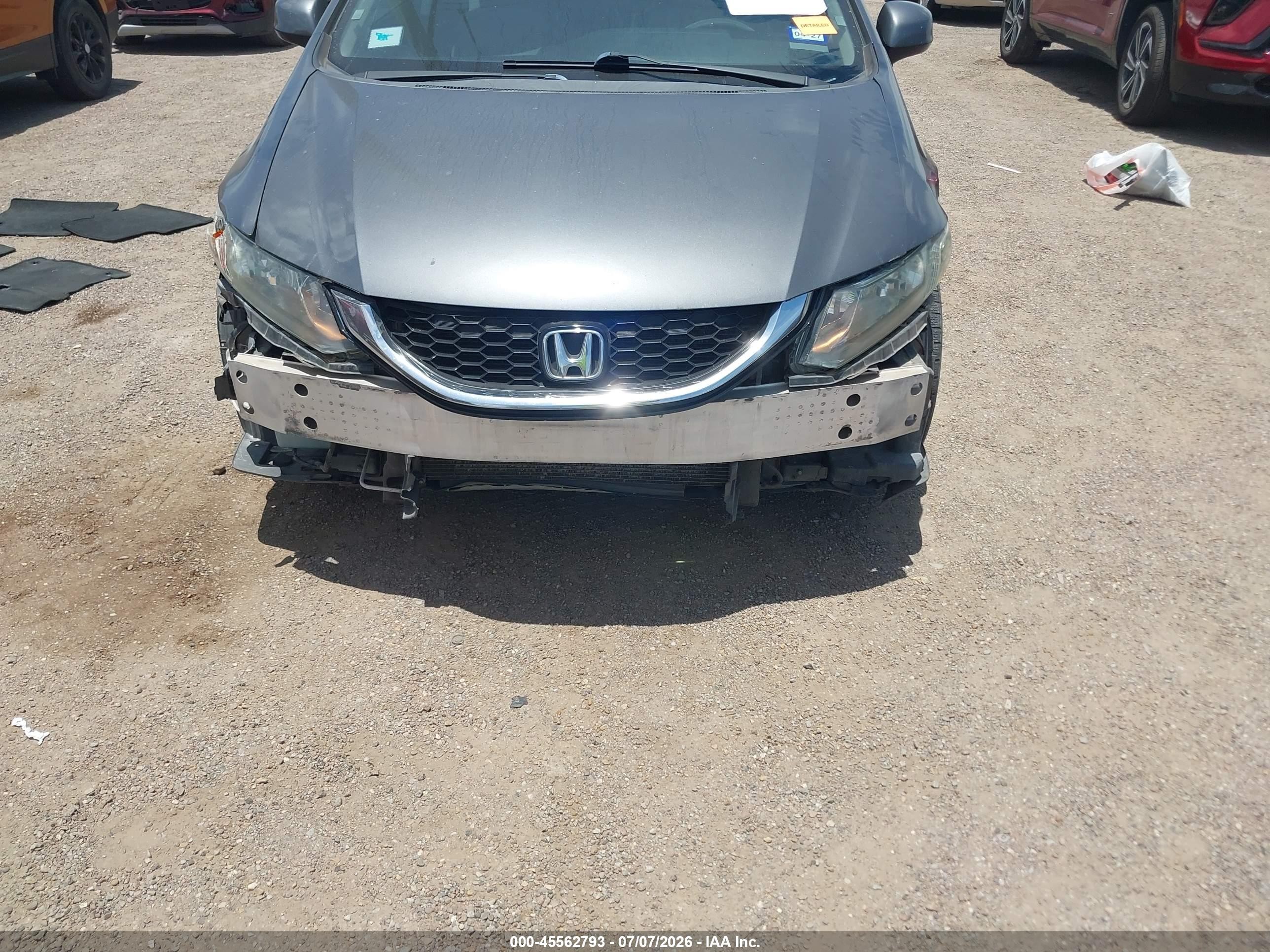 2013 Honda Civic Ex Gray vin: 2HGFB2F84DH539866