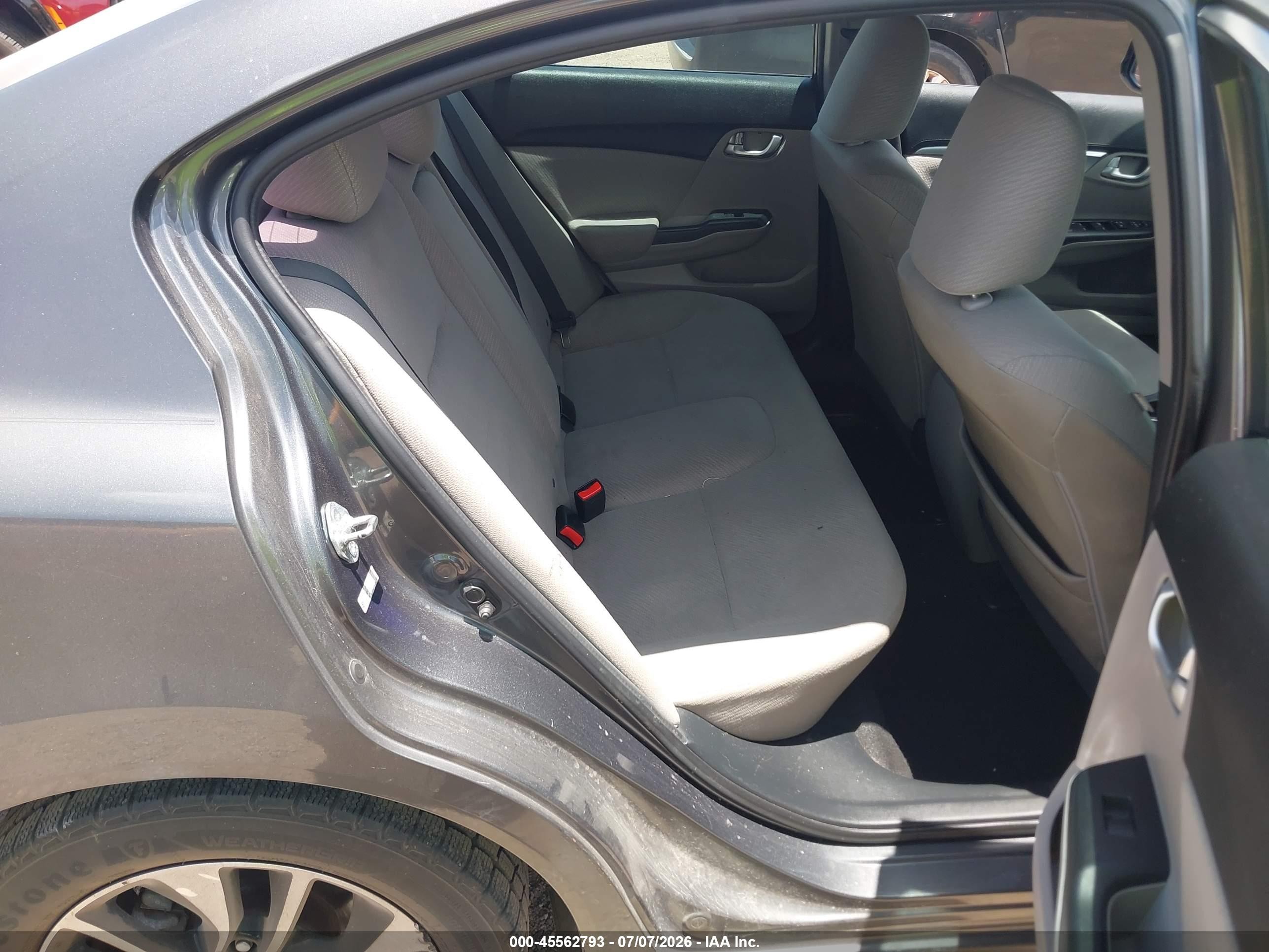 2013 Honda Civic Ex Gray vin: 2HGFB2F84DH539866
