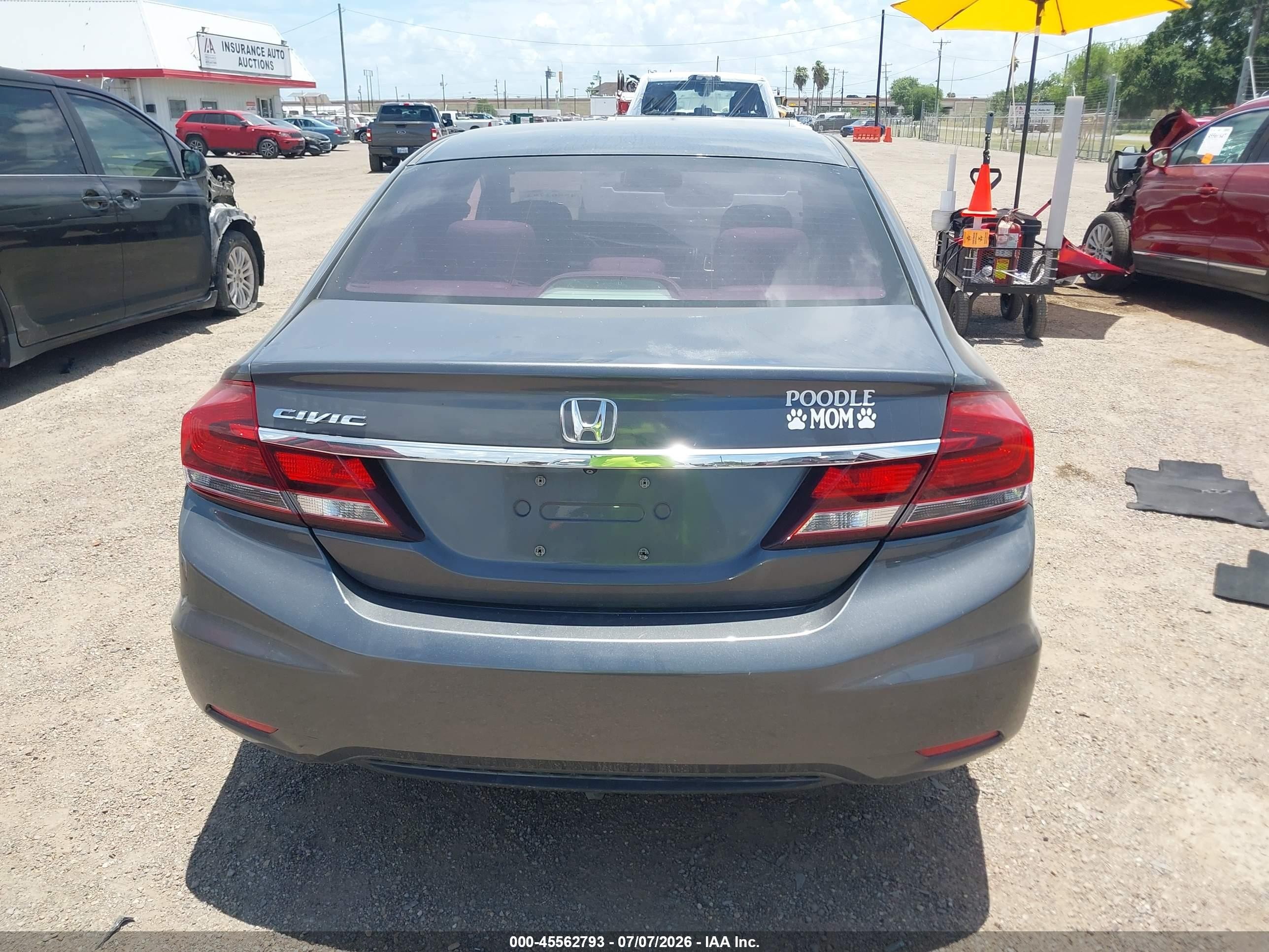 2013 Honda Civic Ex Gray vin: 2HGFB2F84DH539866
