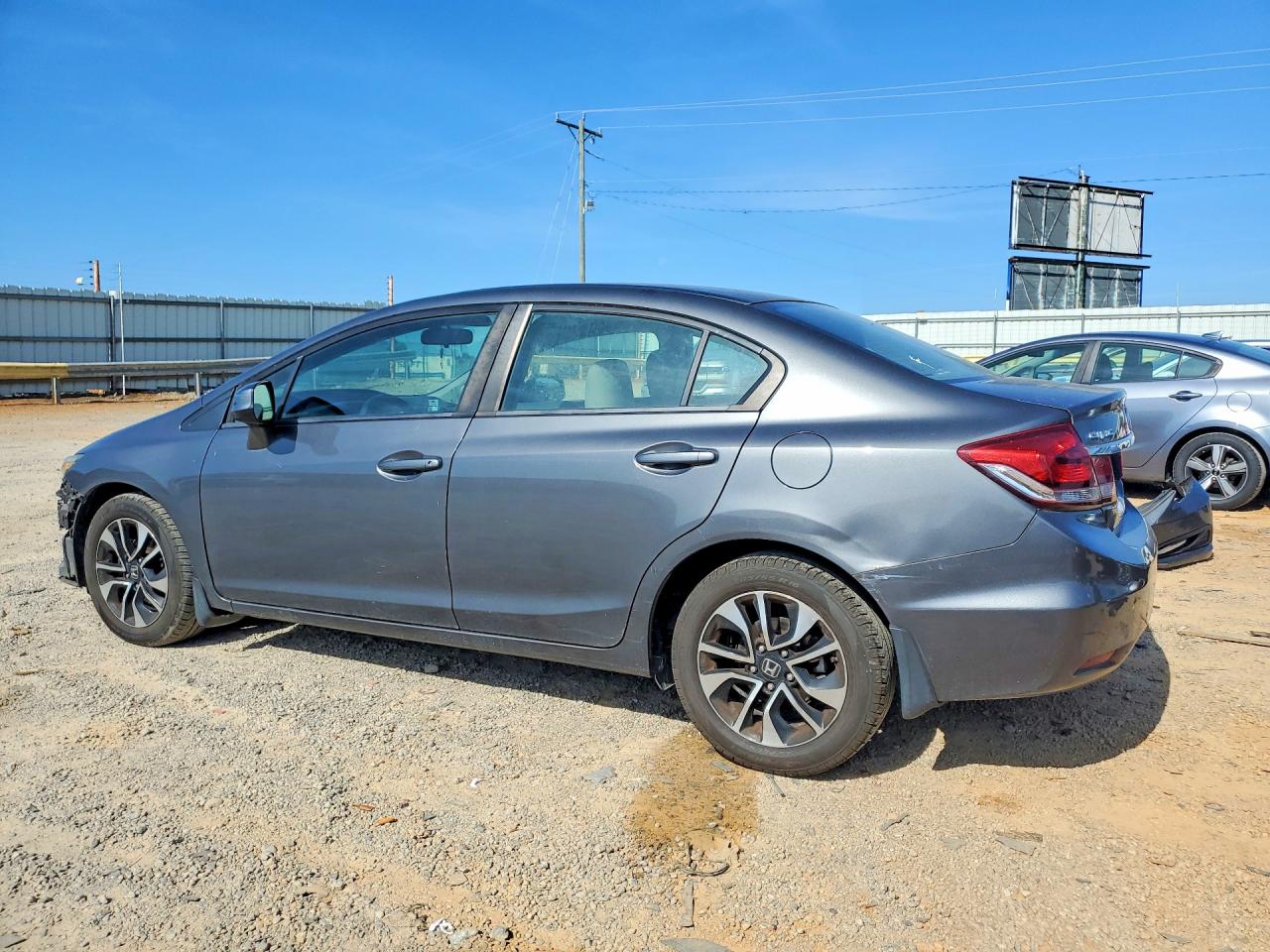 2013 Honda Civic Ex Gray vin: 2HGFB2F84DH547076