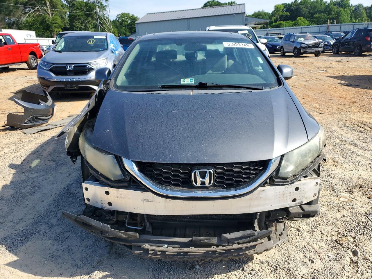 2013 Honda Civic Ex Gray vin: 2HGFB2F84DH547076