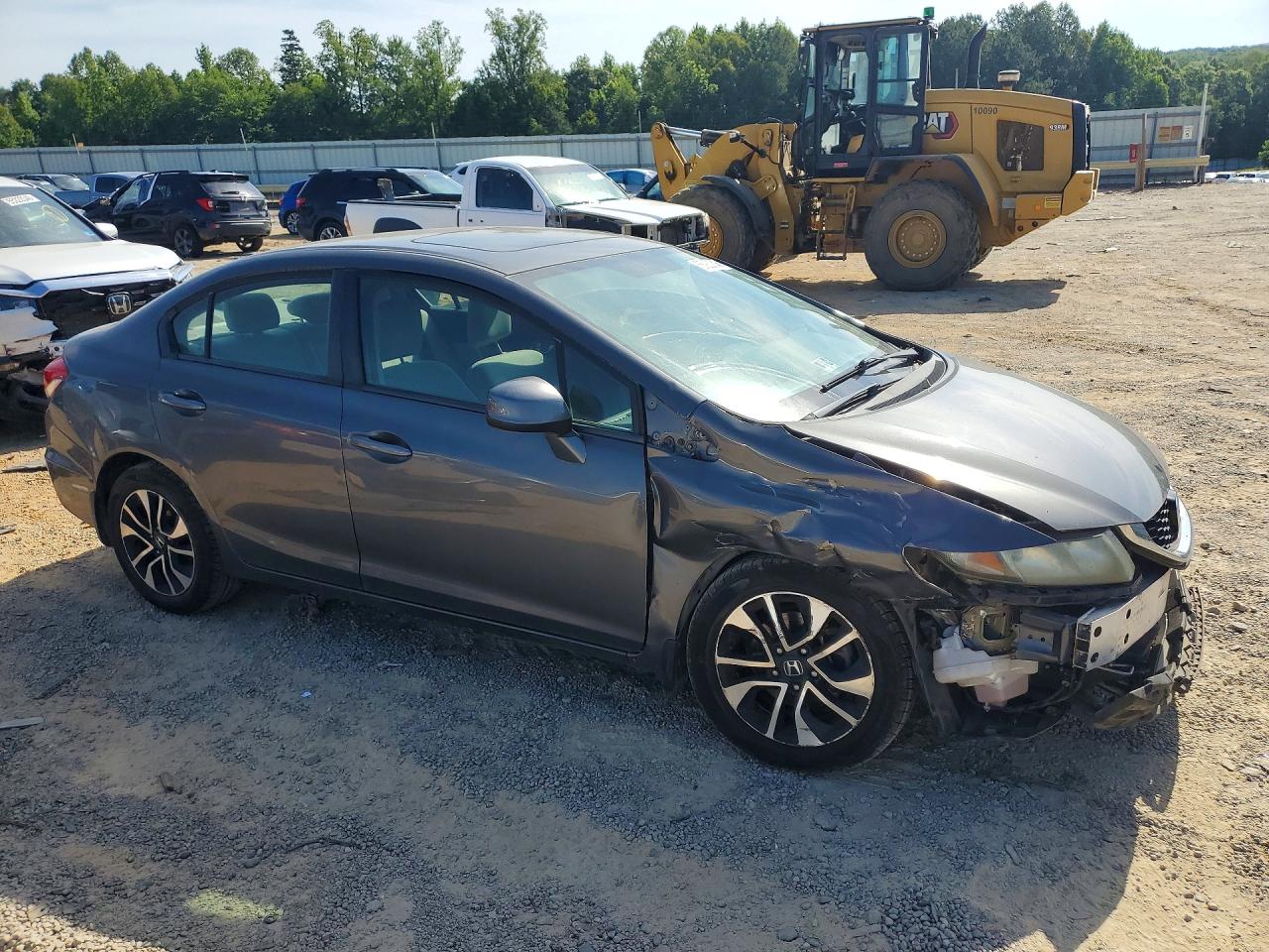 2013 Honda Civic Ex Gray vin: 2HGFB2F84DH547076
