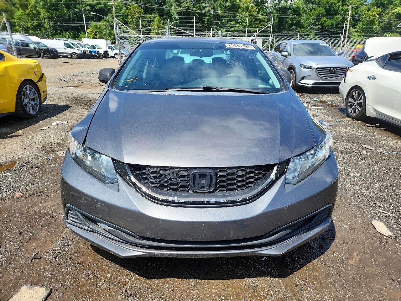 2013 Honda Civic Ex Gray vin: 2HGFB2F84DH553735