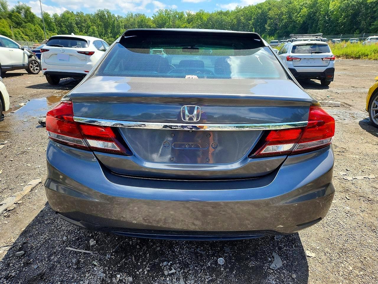 2013 Honda Civic Ex Gray vin: 2HGFB2F84DH553735