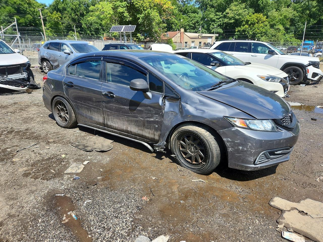 2013 Honda Civic Ex Gray vin: 2HGFB2F84DH553735