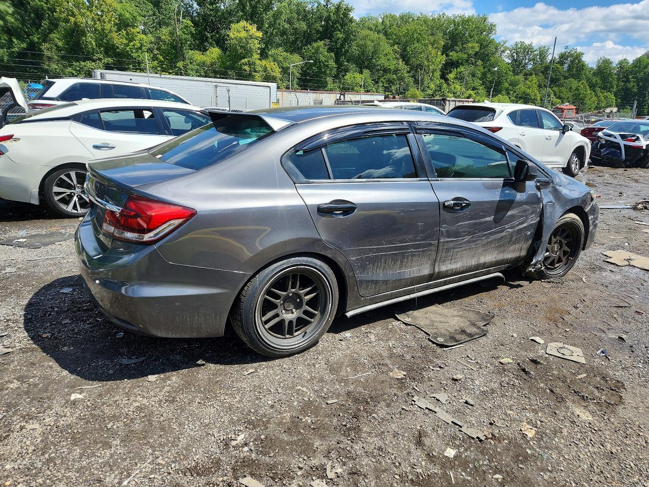 2013 Honda Civic Ex Gray vin: 2HGFB2F84DH553735