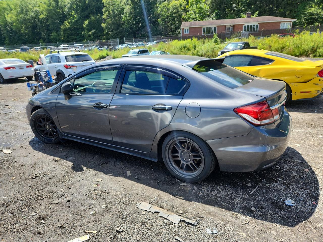 2013 Honda Civic Ex Gray vin: 2HGFB2F84DH553735