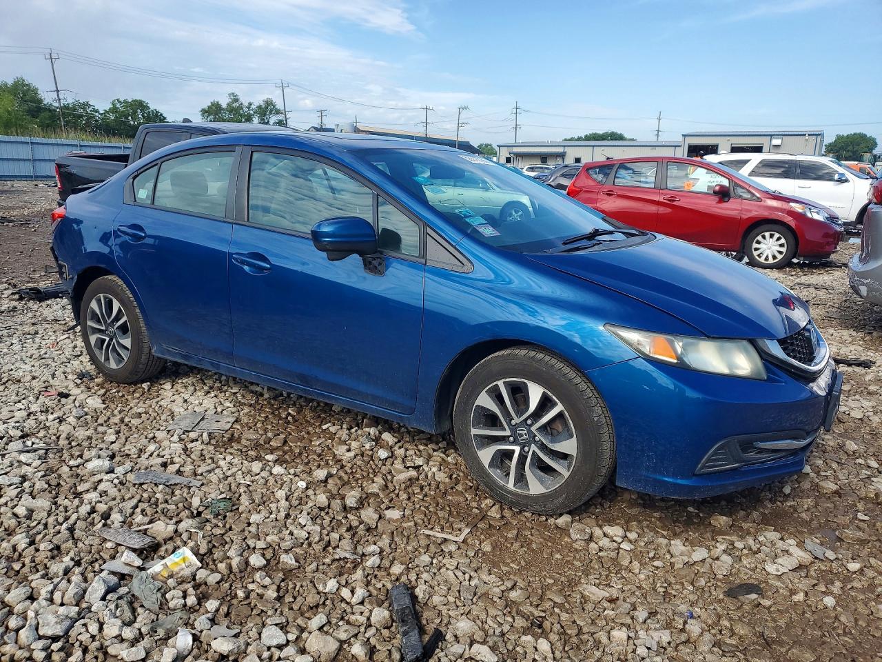 2014 Honda Civic Ex Blue vin: 2HGFB2F84EH537309