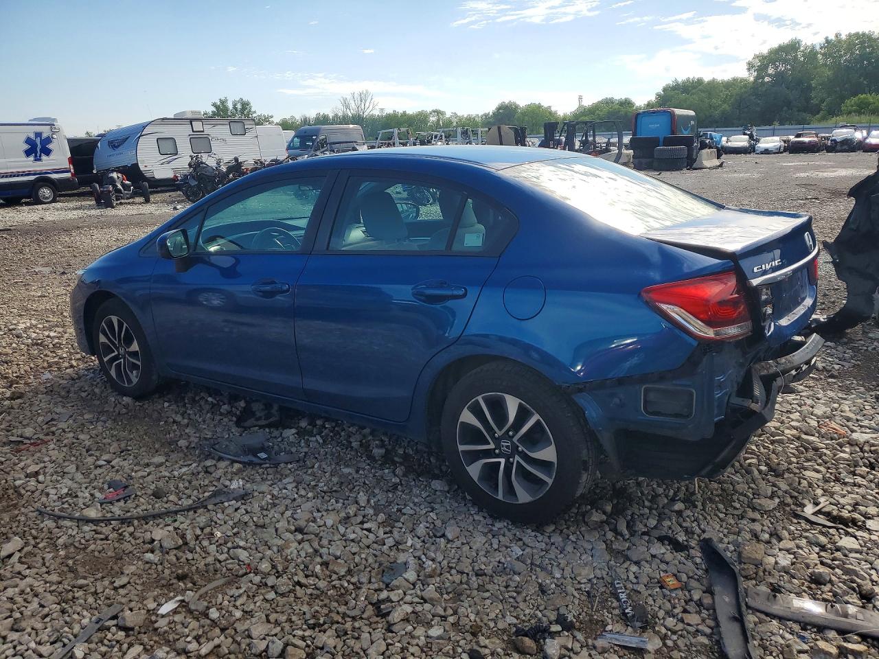 2014 Honda Civic Ex Blue vin: 2HGFB2F84EH537309