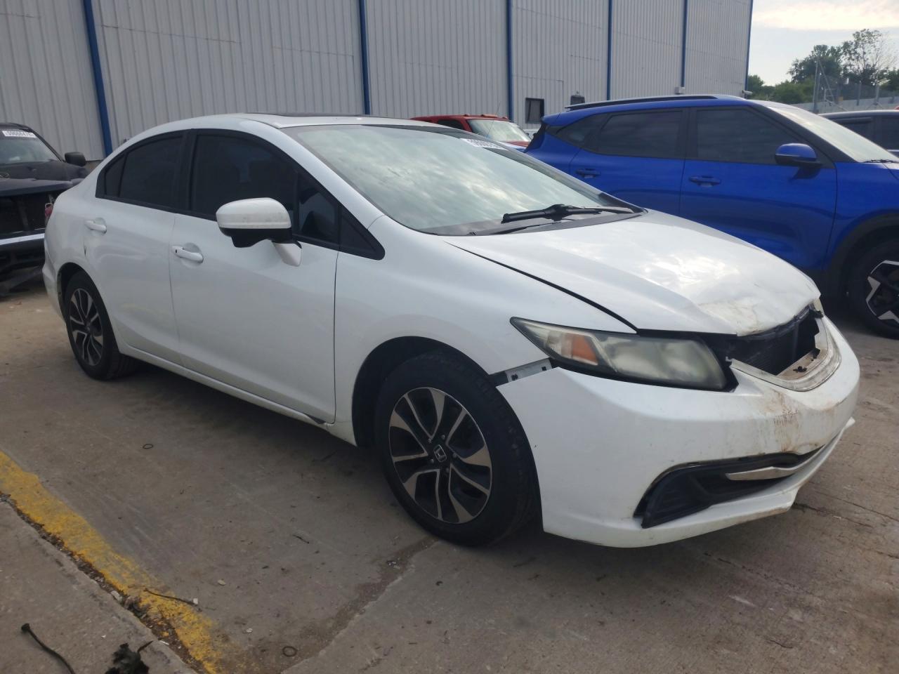 2014 Honda Civic Ex White vin: 2HGFB2F84EH537942