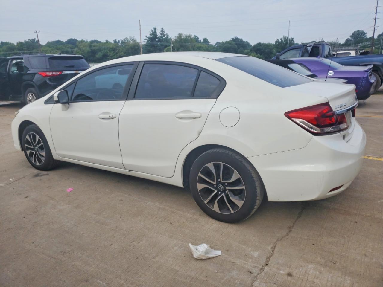 2014 Honda Civic Ex White vin: 2HGFB2F84EH537942