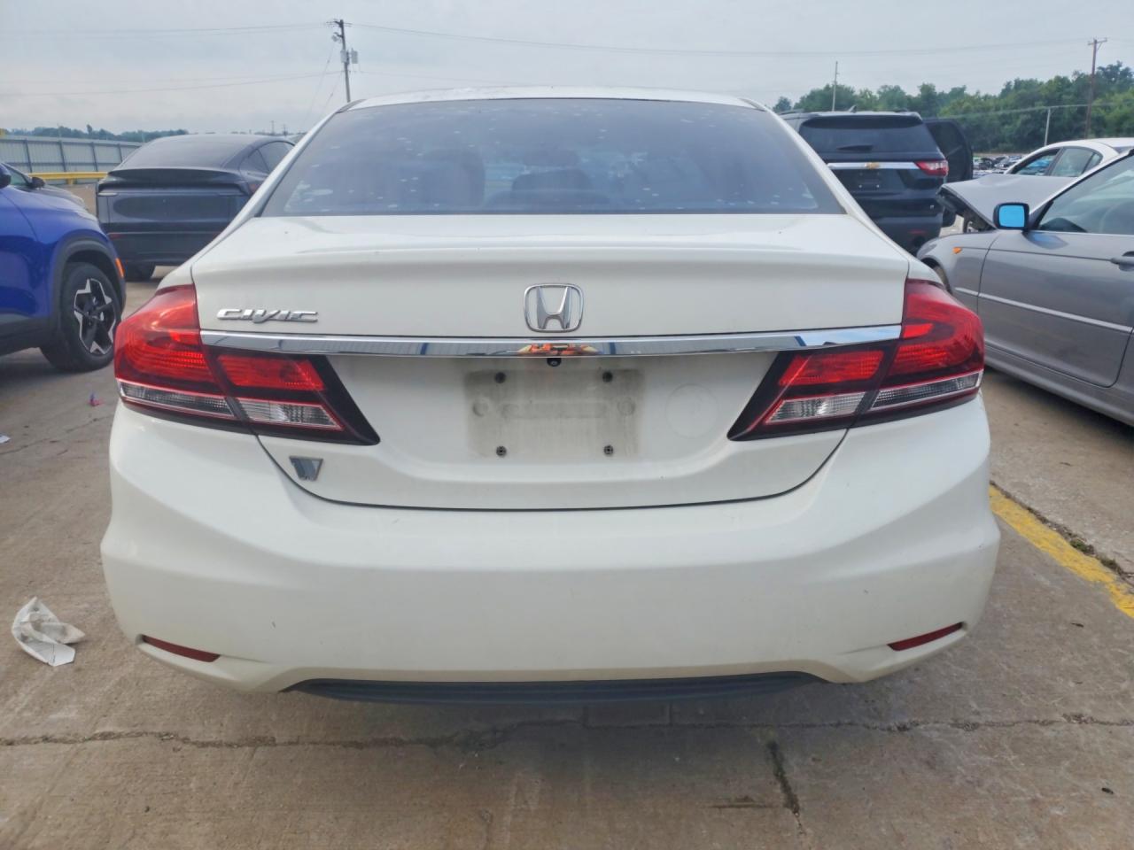 2014 Honda Civic Ex White vin: 2HGFB2F84EH537942
