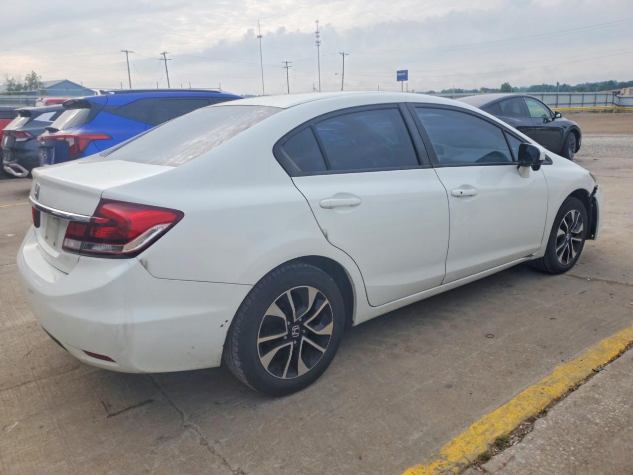 2014 Honda Civic Ex White vin: 2HGFB2F84EH537942