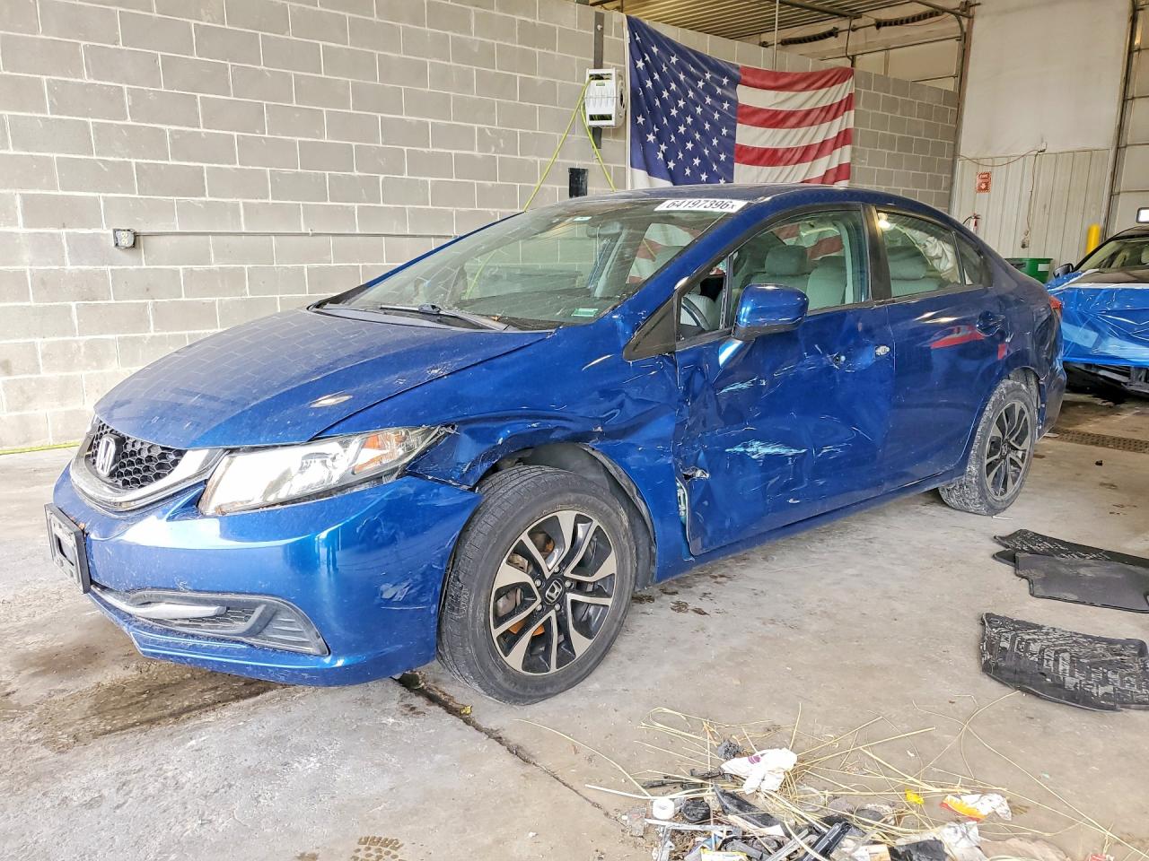 2014 Honda Civic Ex Blue vin: 2HGFB2F84EH544289