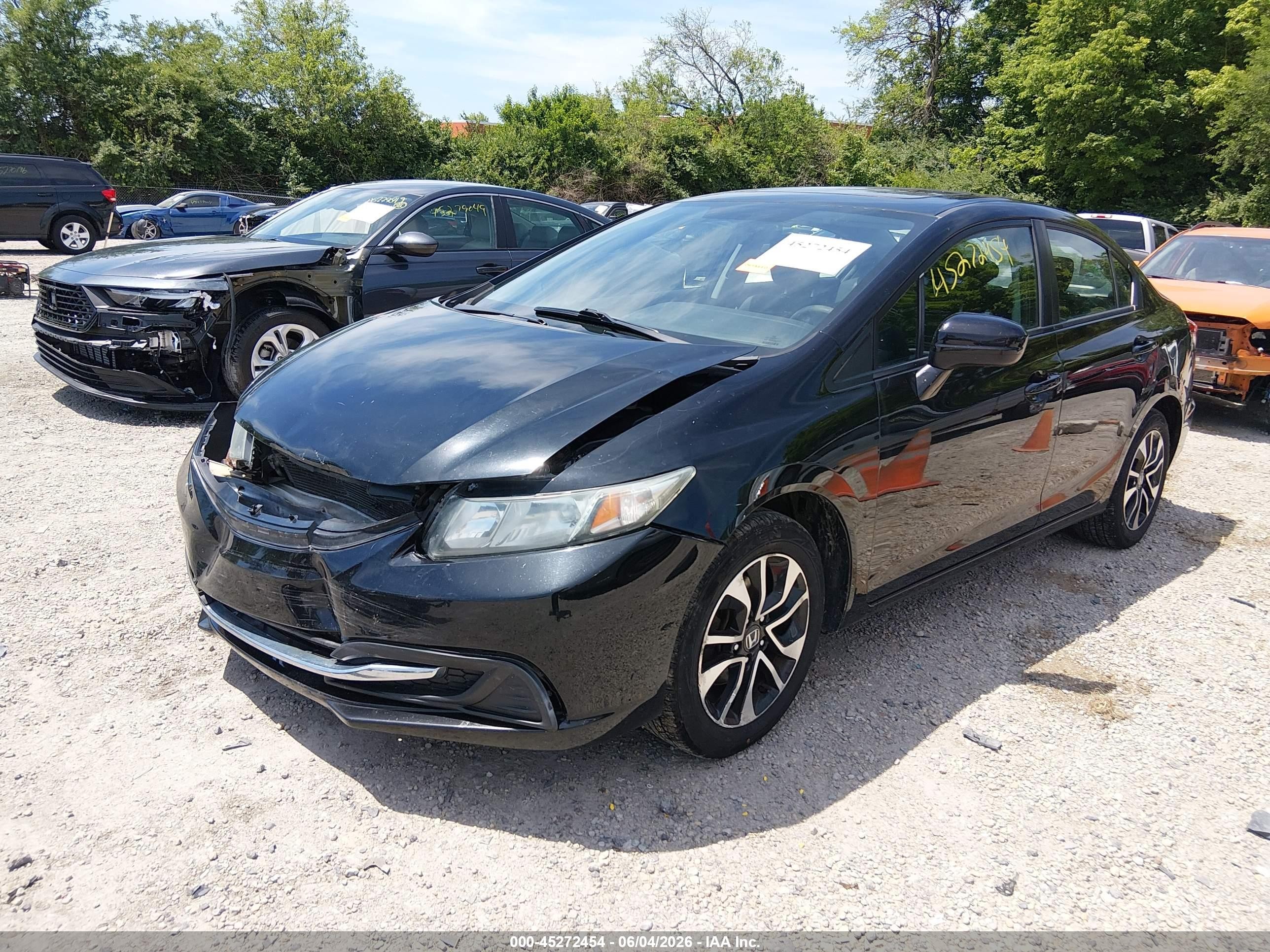 2014 Honda Civic Ex Black vin: 2HGFB2F84EH545975