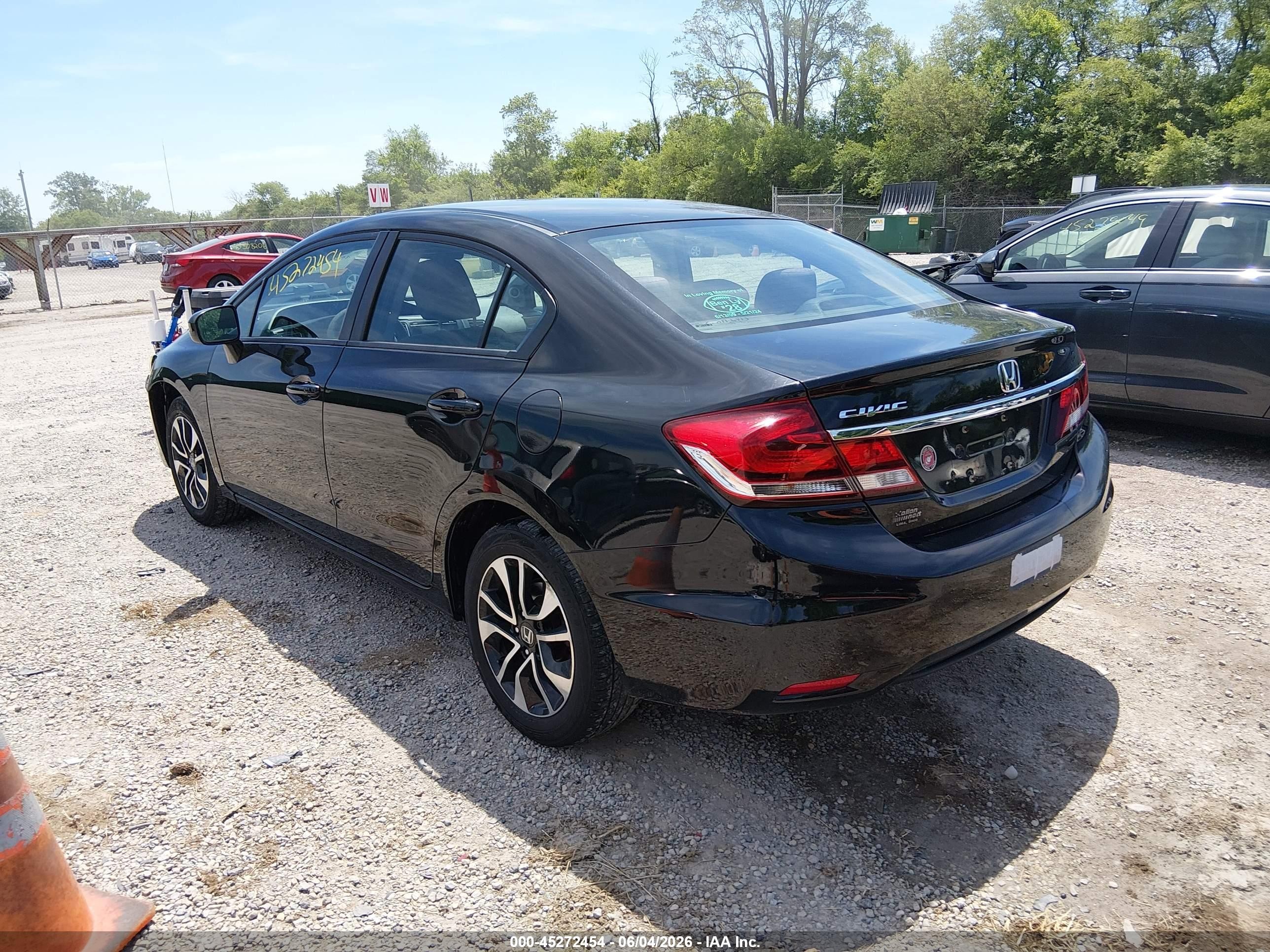 2014 Honda Civic Ex Black vin: 2HGFB2F84EH545975