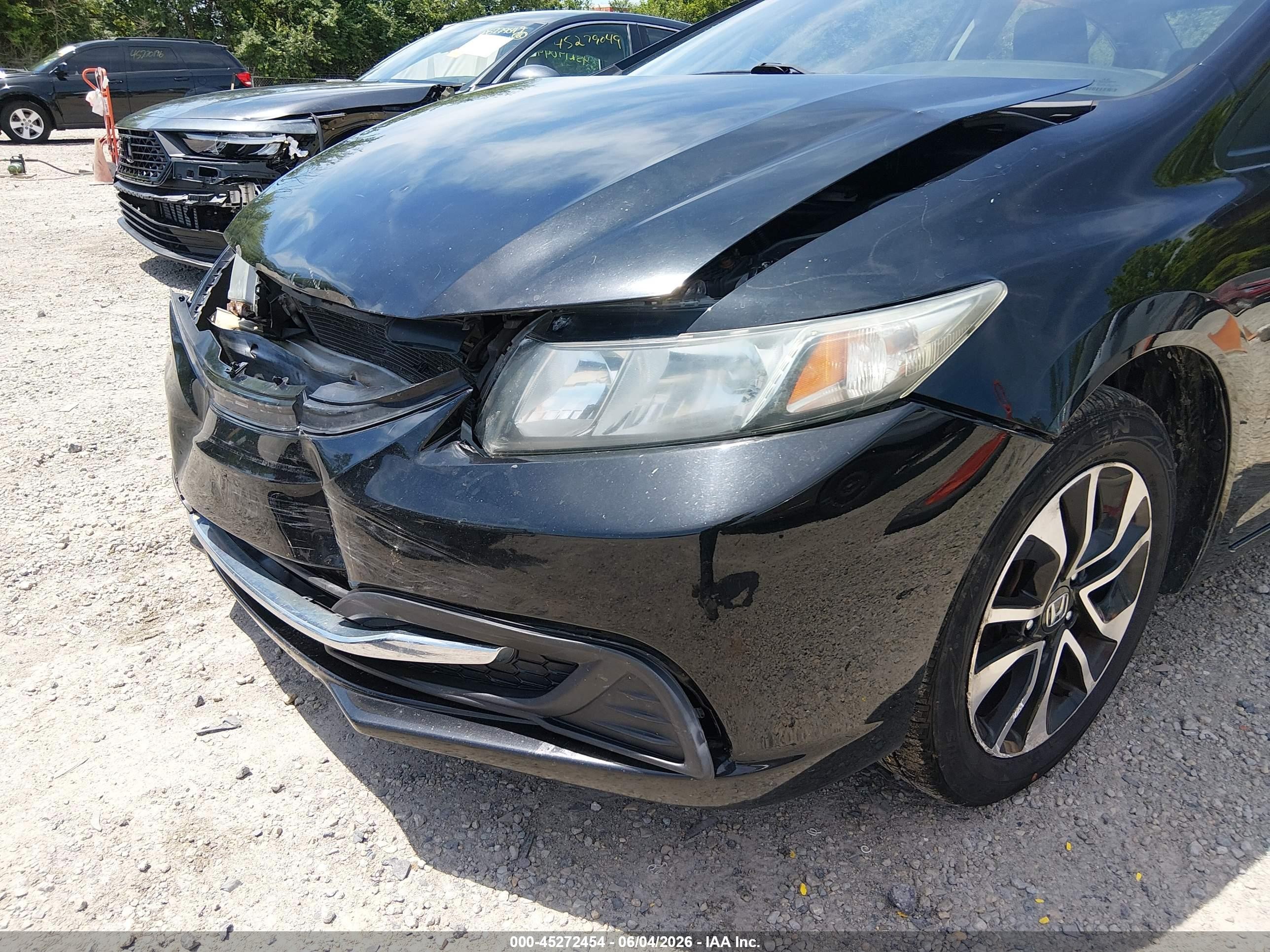 2014 Honda Civic Ex Black vin: 2HGFB2F84EH545975