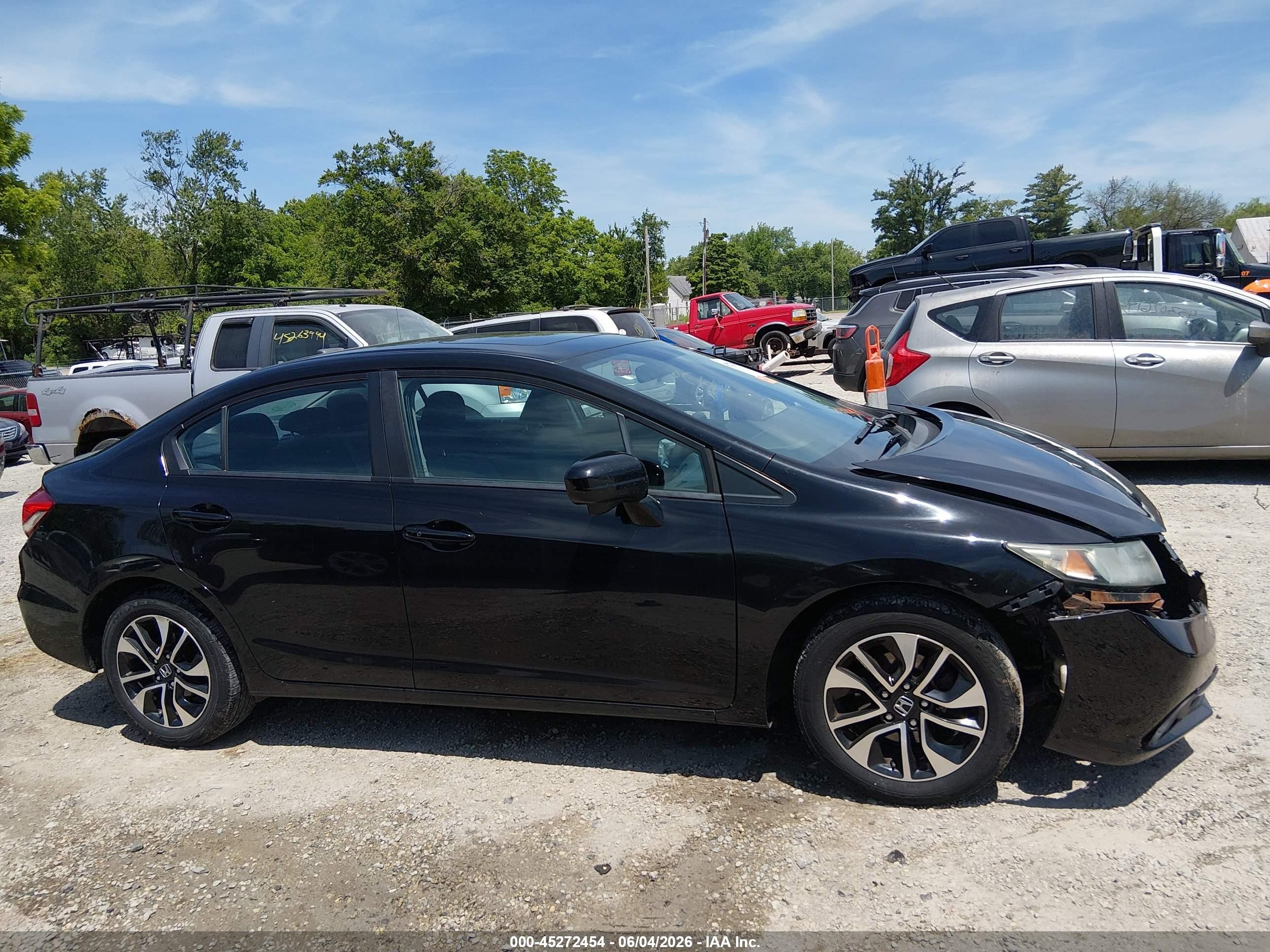 2014 Honda Civic Ex Black vin: 2HGFB2F84EH545975