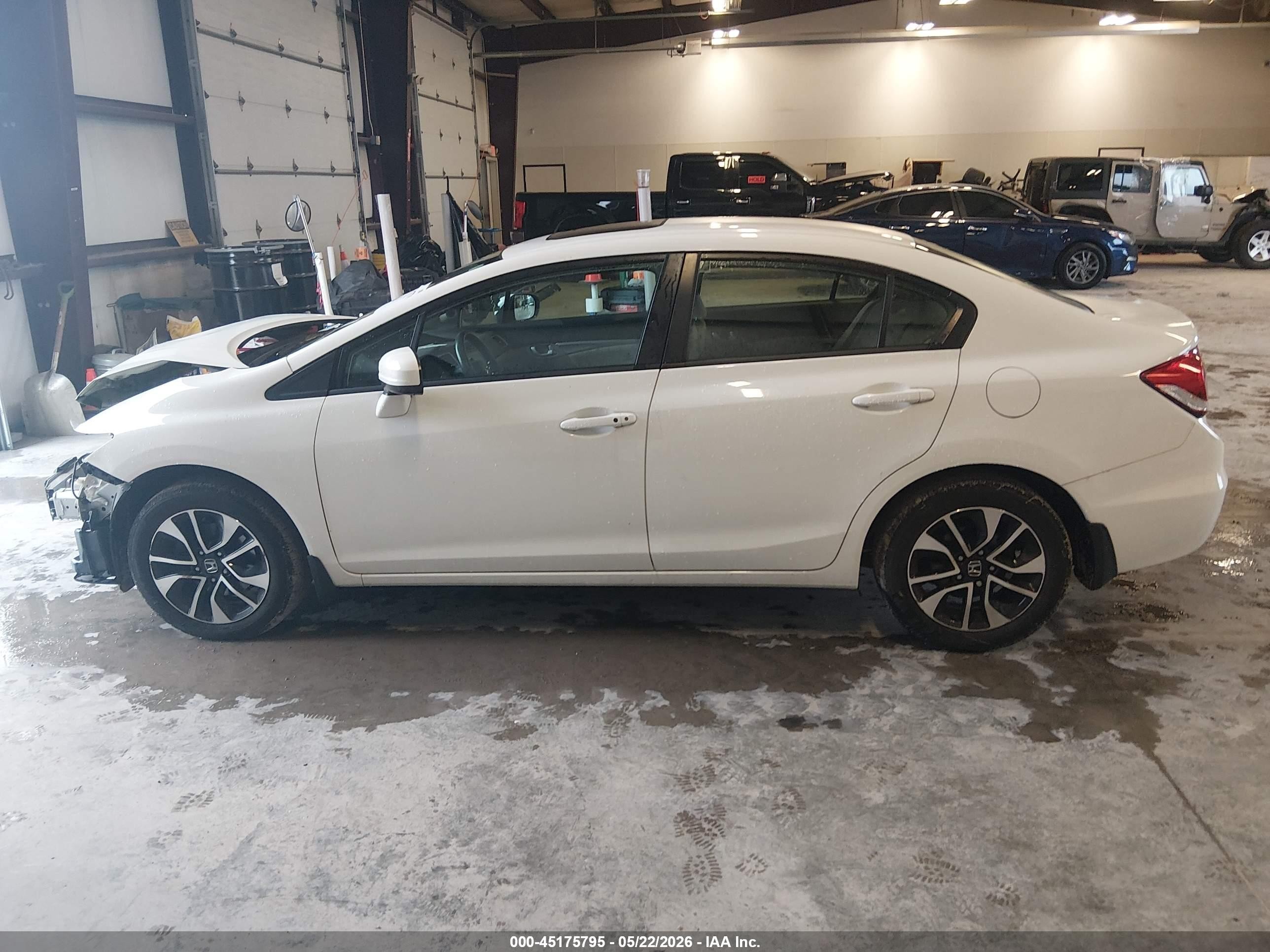 2014 Honda Civic Ex White vin: 2HGFB2F84EH550156